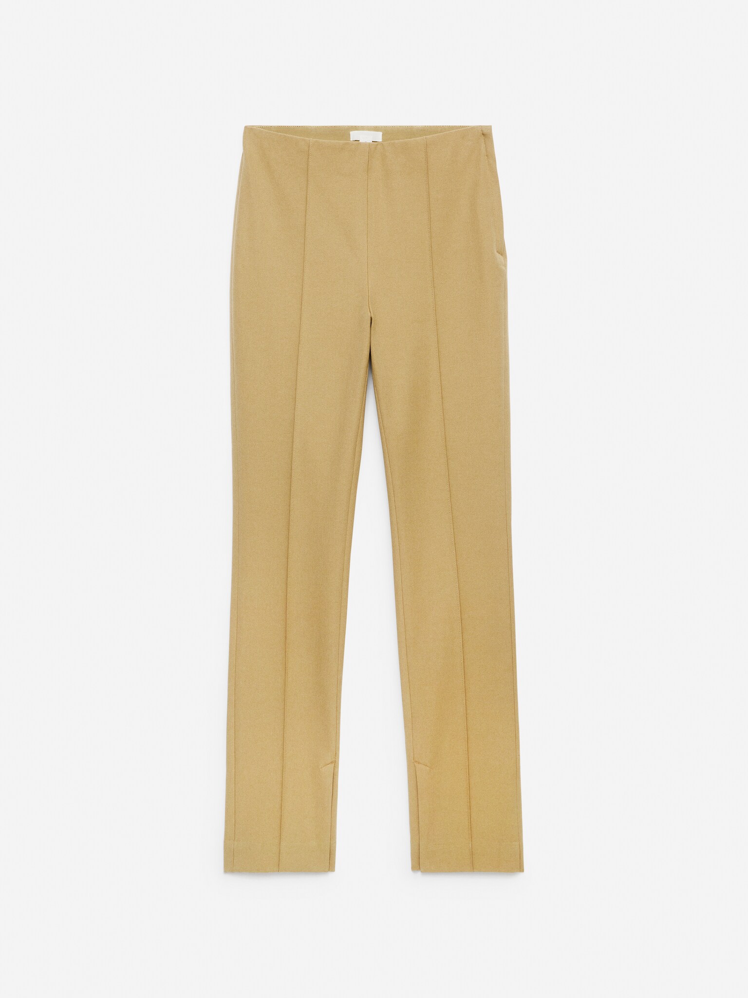 Slanke stretchbukser - Beige