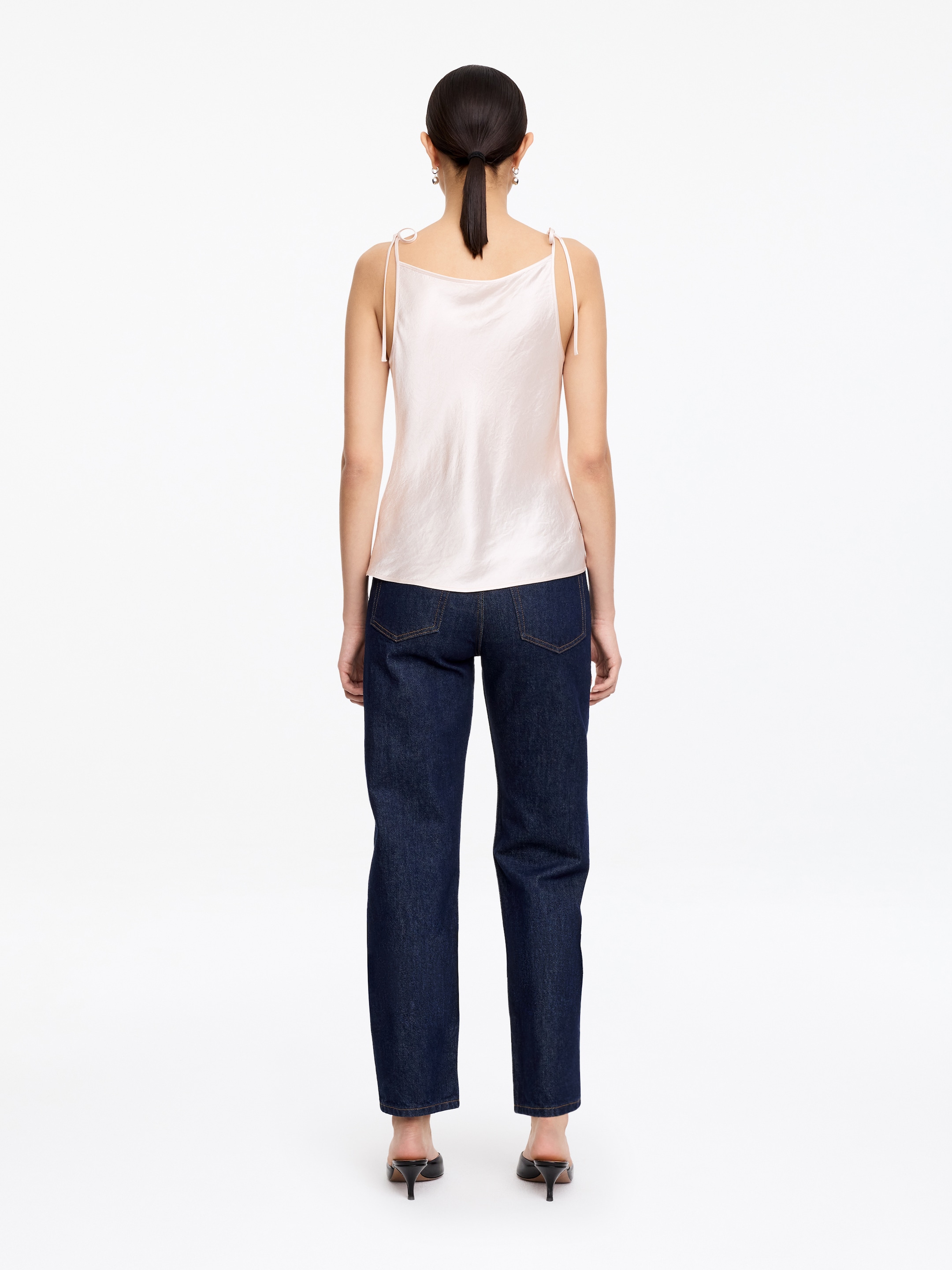 Crushed Satin Top - Pink - Regular fit - Women - StillMedia/Lookbook - 4