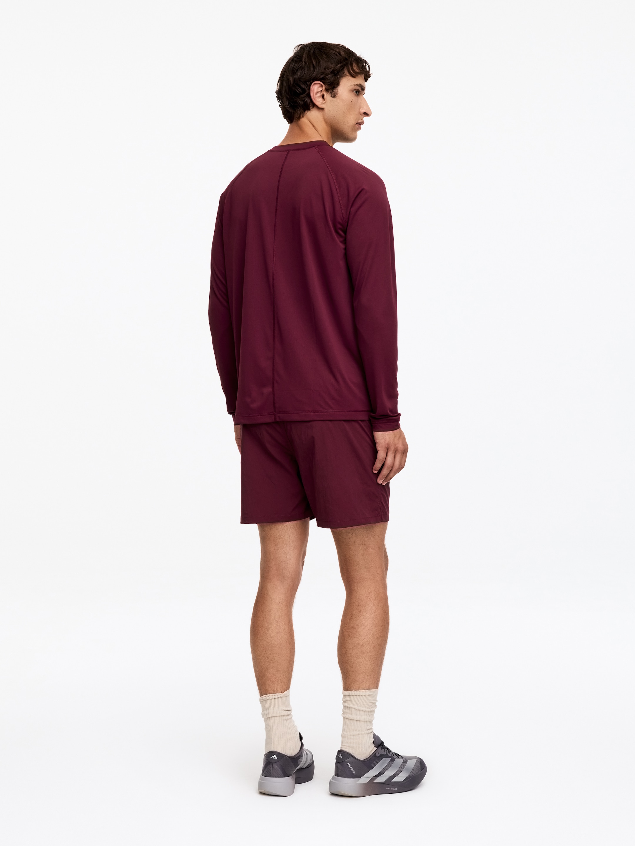 ARKET ACTIVE Langarmoberteil - Dunkelrot - Regular Fit - men - StillMedia/Lookbook - 2