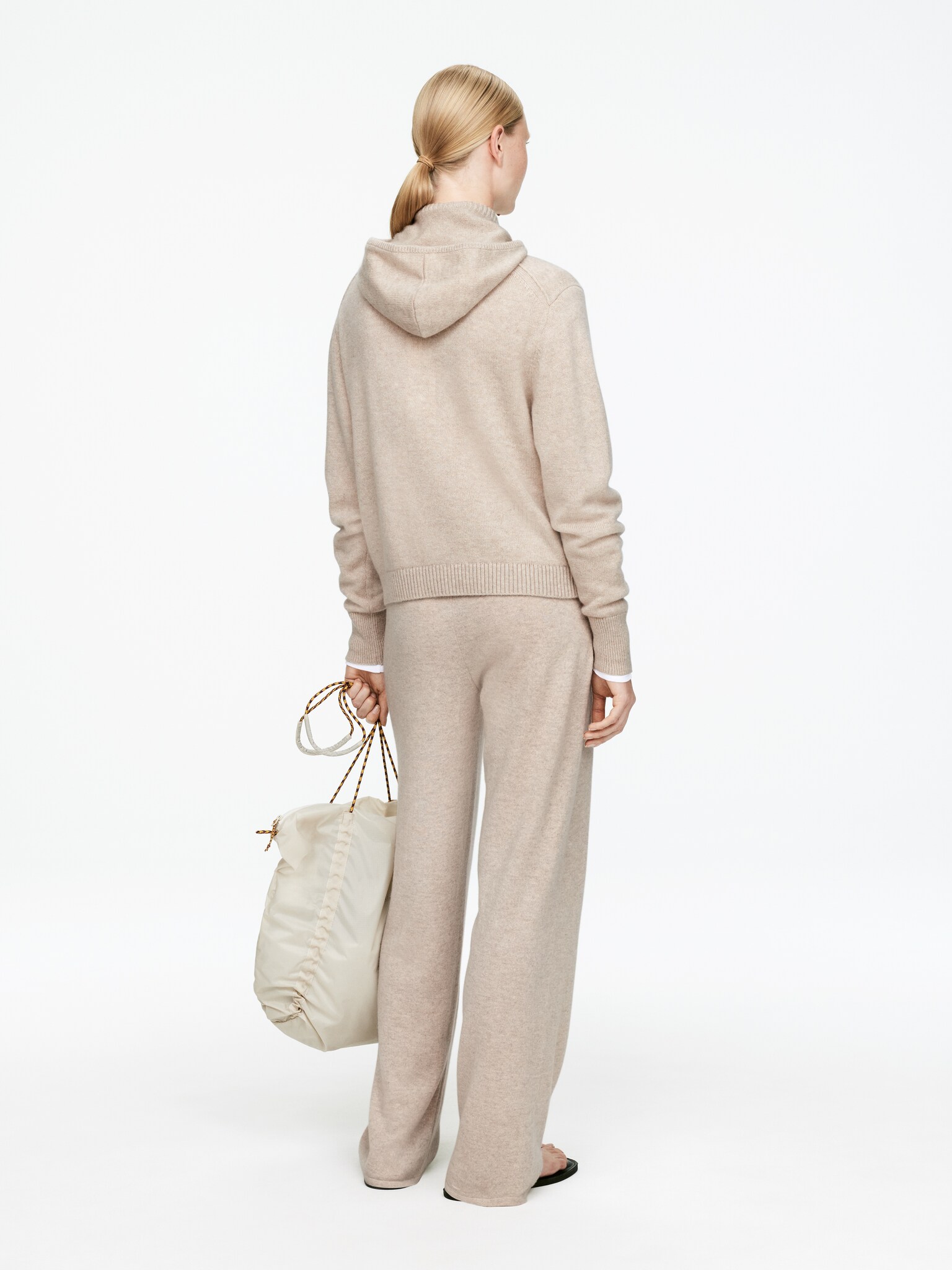 Pull à capuche en pur cachemire - Beige - 6