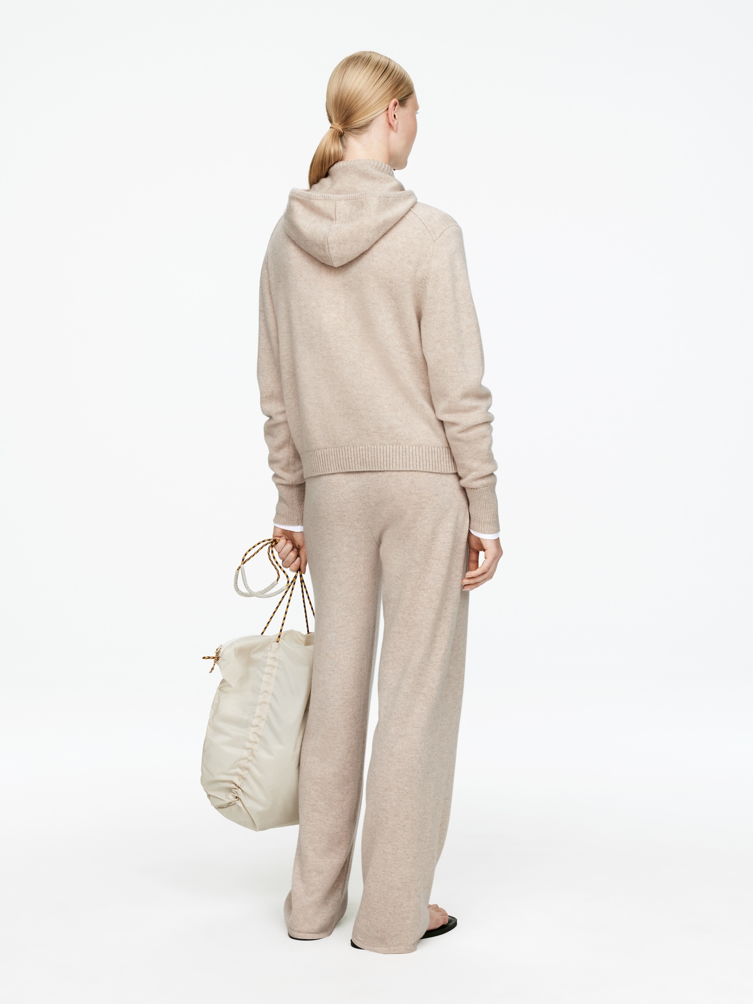 Pull à capuche en pur cachemire - Beige - 6