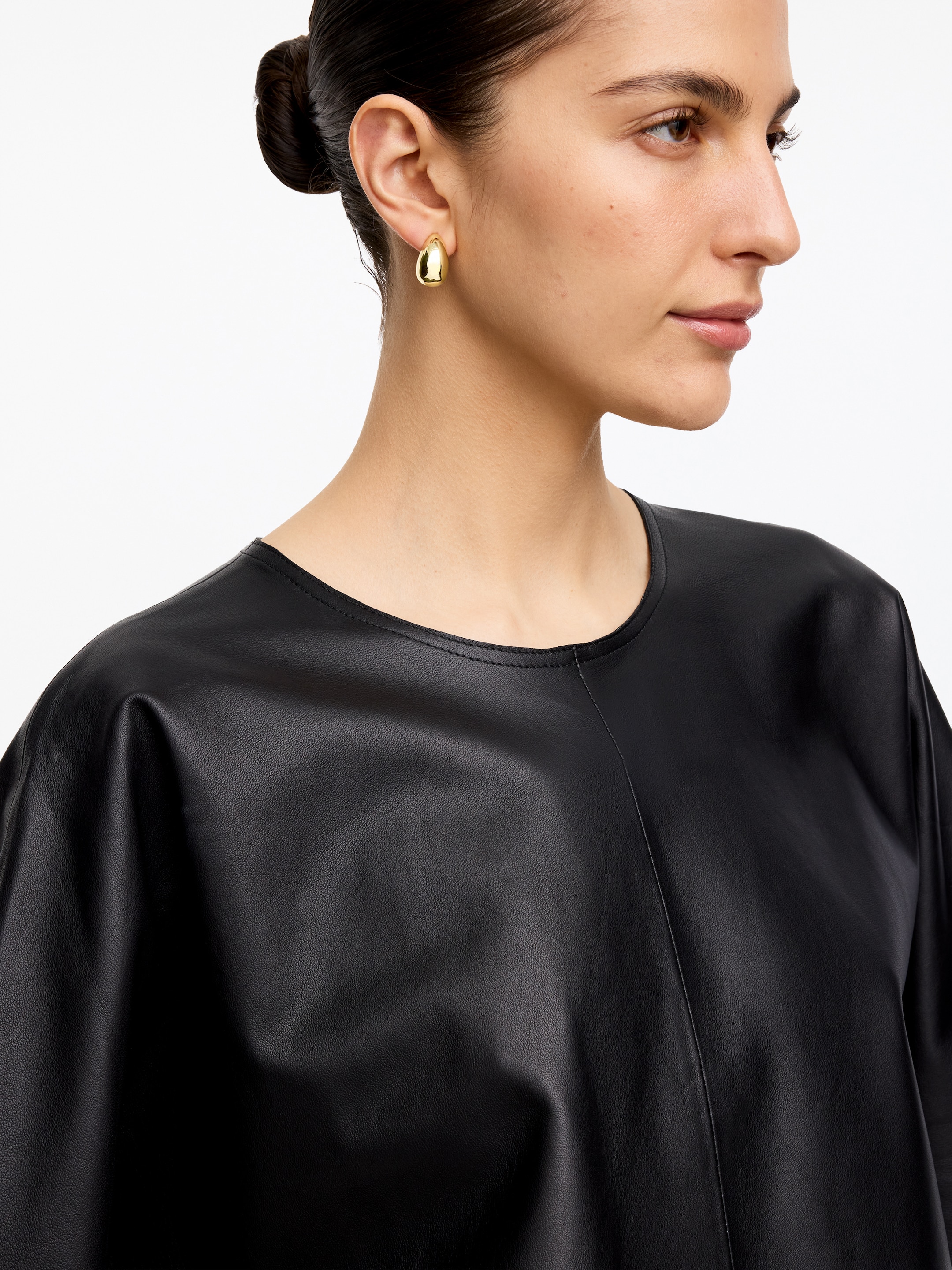 Guldpläterade ovala örhängen - Guld - Women - StillMedia/Lookbook - 4