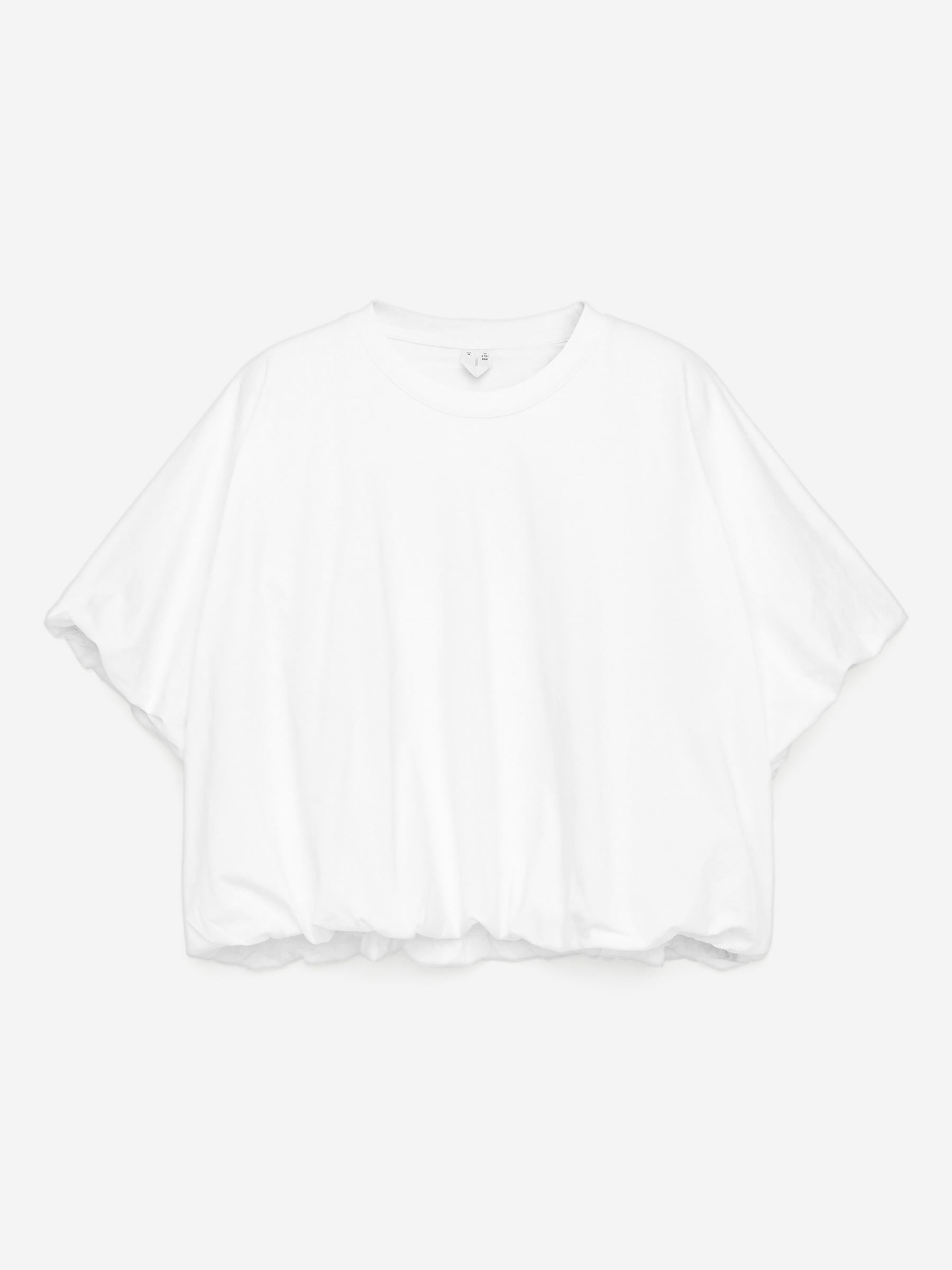 T-shirt typu bombka-Biały-15628