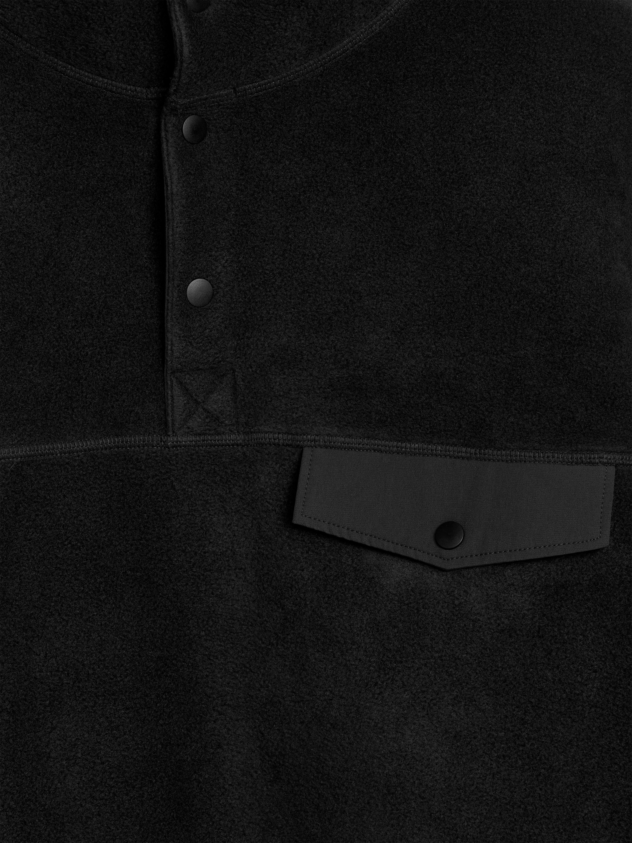 Pop-over Fleece - Black - Regular fit - Men - StillMedia/DescriptiveDetail - 1