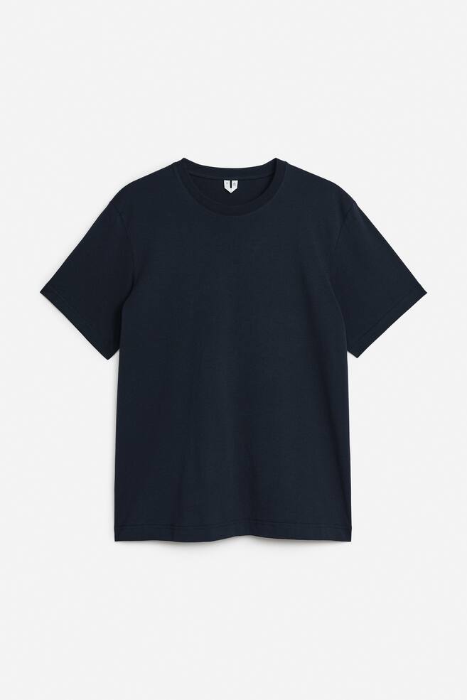 Lekki T-shirt - Ciemnoniebieski/Przydymiony zielony/Biały/Szary melanż/Czarny/Jasnoniebieski/Brązowy - 1