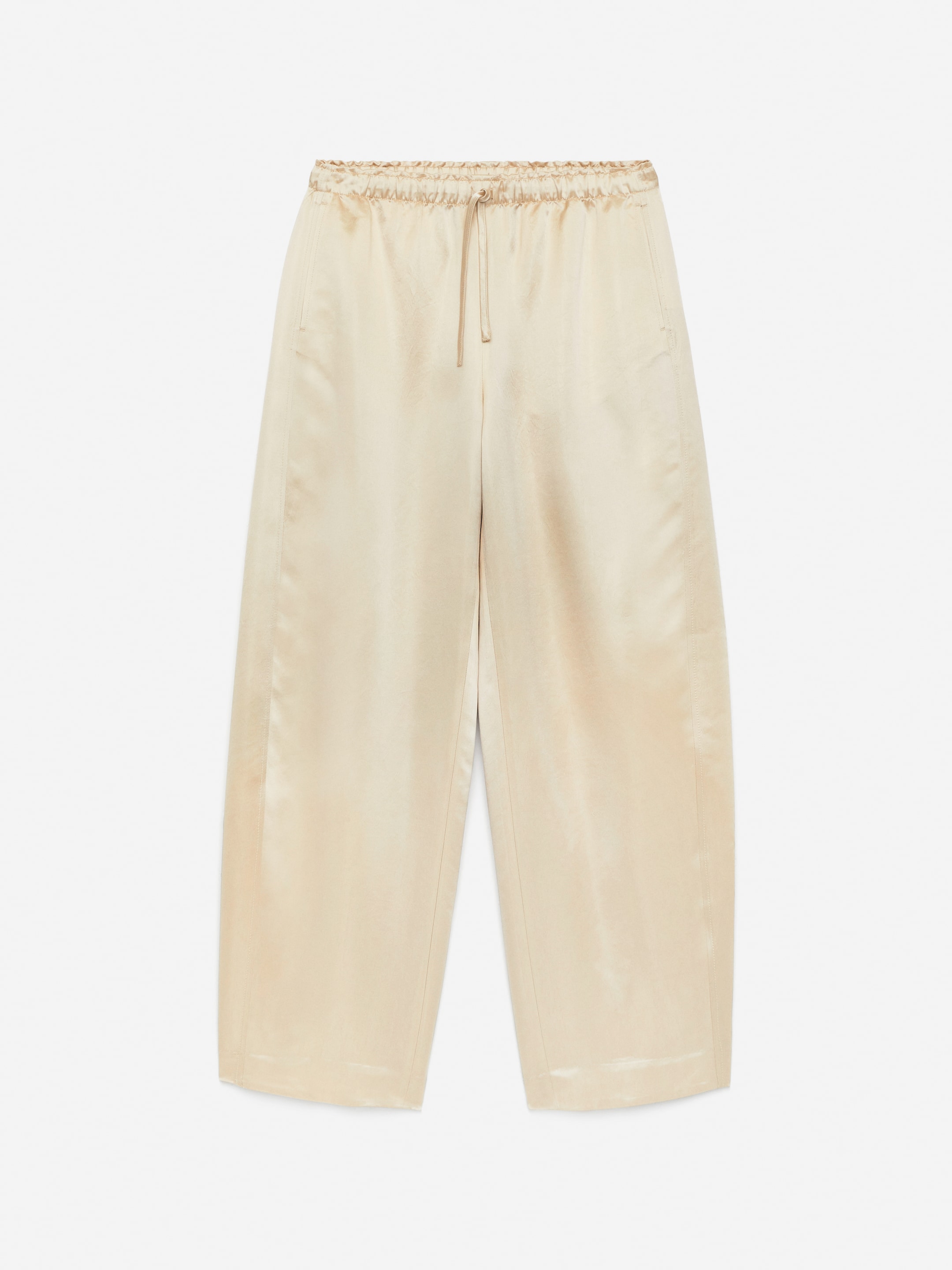 Grösseres Bild ansehen: Satinhose mit Kordelzug - Hellbeige - DAMEN | H&M CH 5