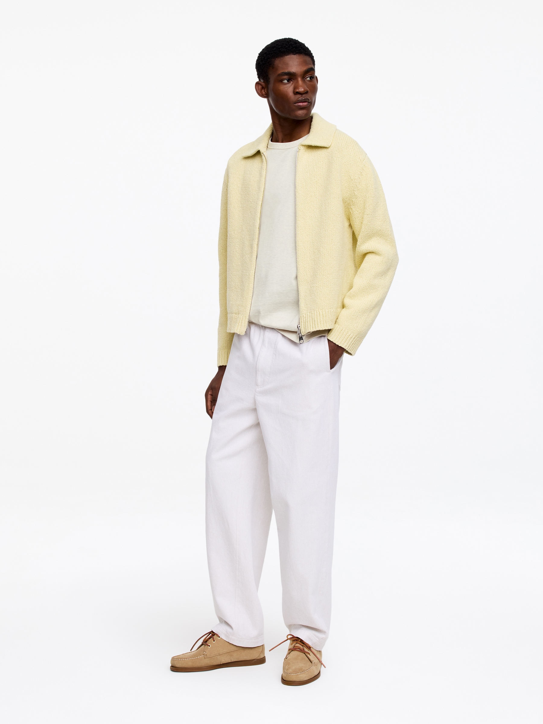 270 GSM Oversized T-Shirt - Oat - Relaxed fit - Men - StillMedia/Lookbook - 13