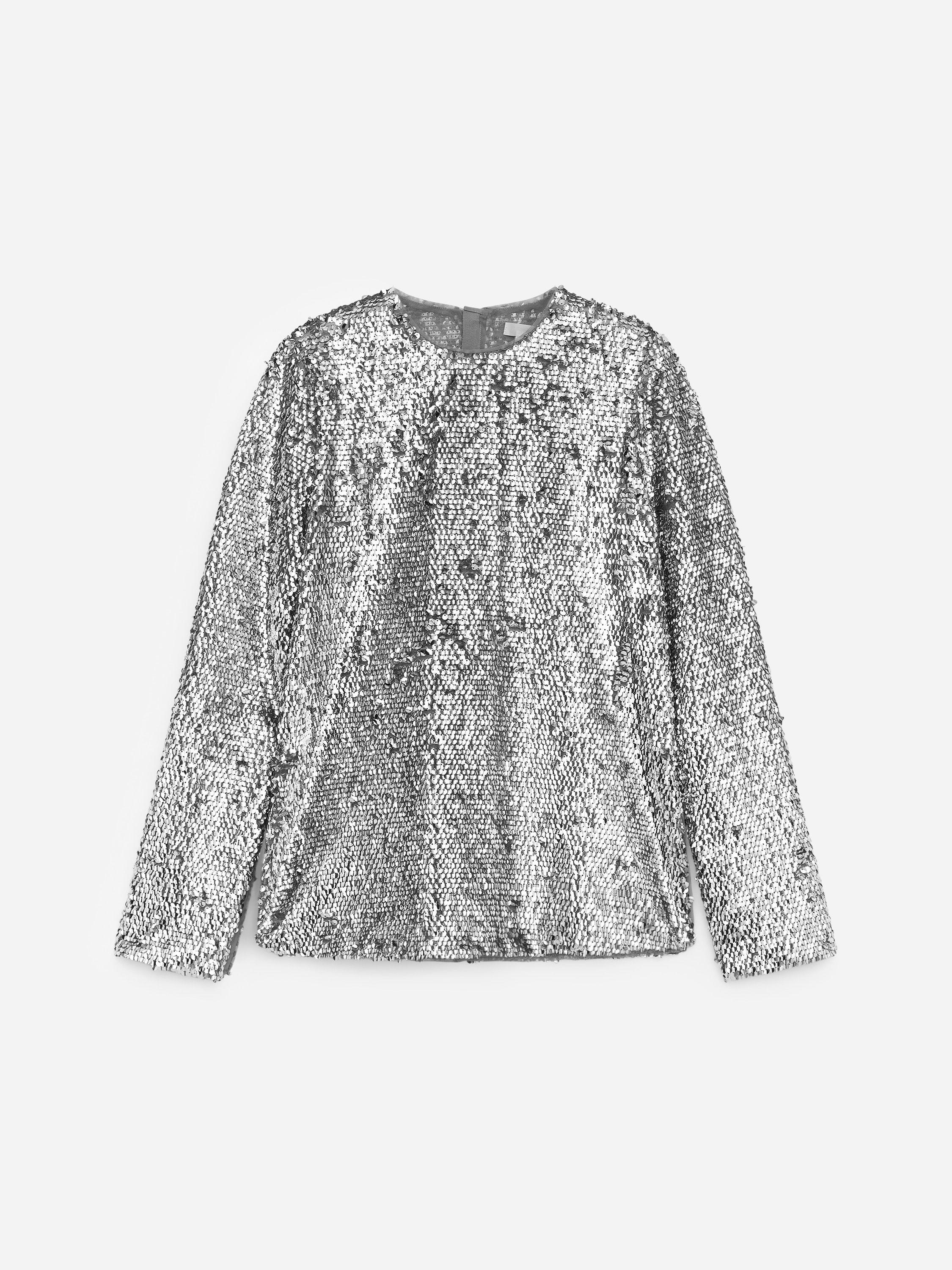 Top con paillettes - Argento