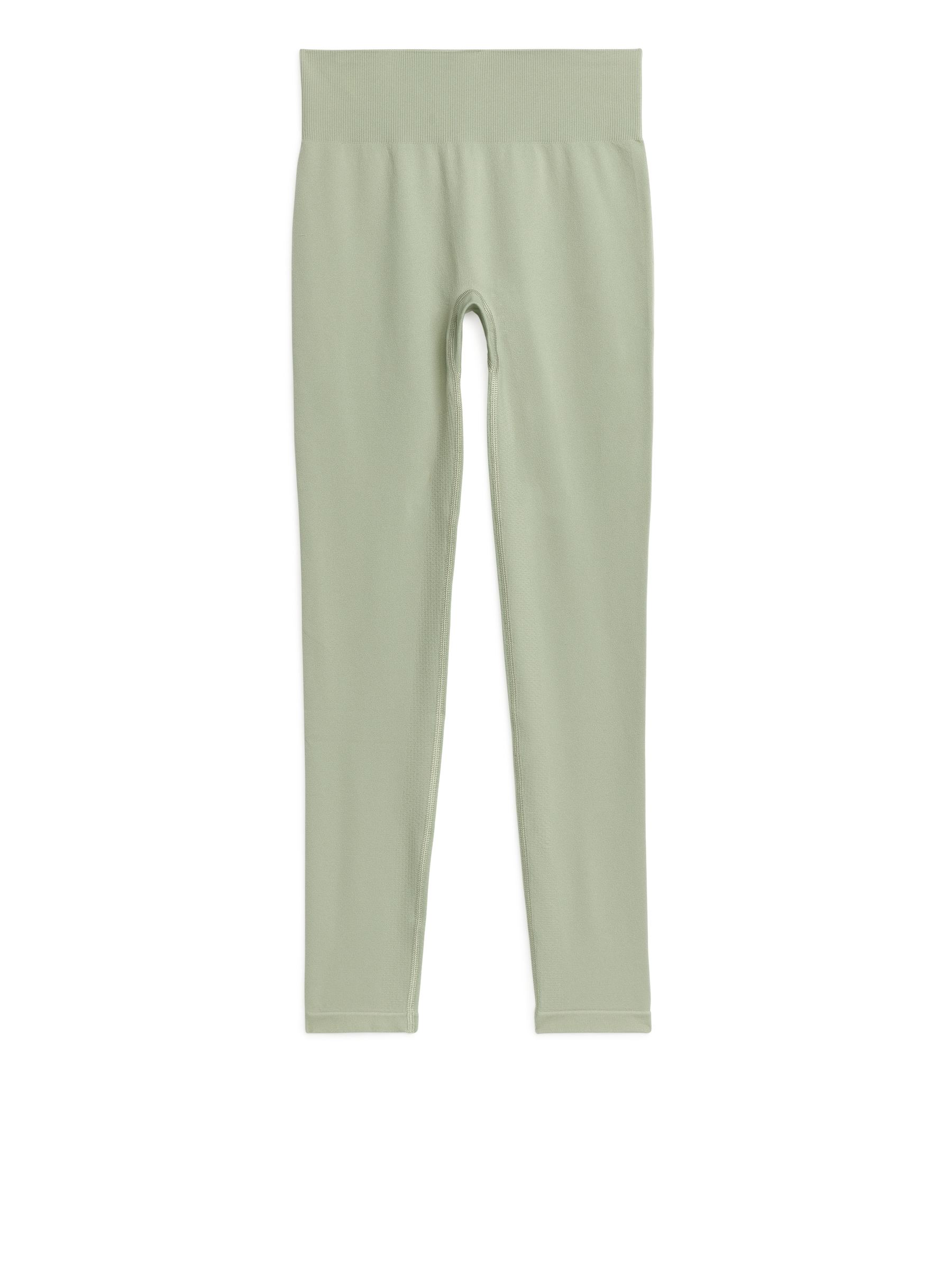 Seamless Yoga Tights - Dusty Green - Slim fit - Women - StillMedia/DescriptiveStillLife - 1