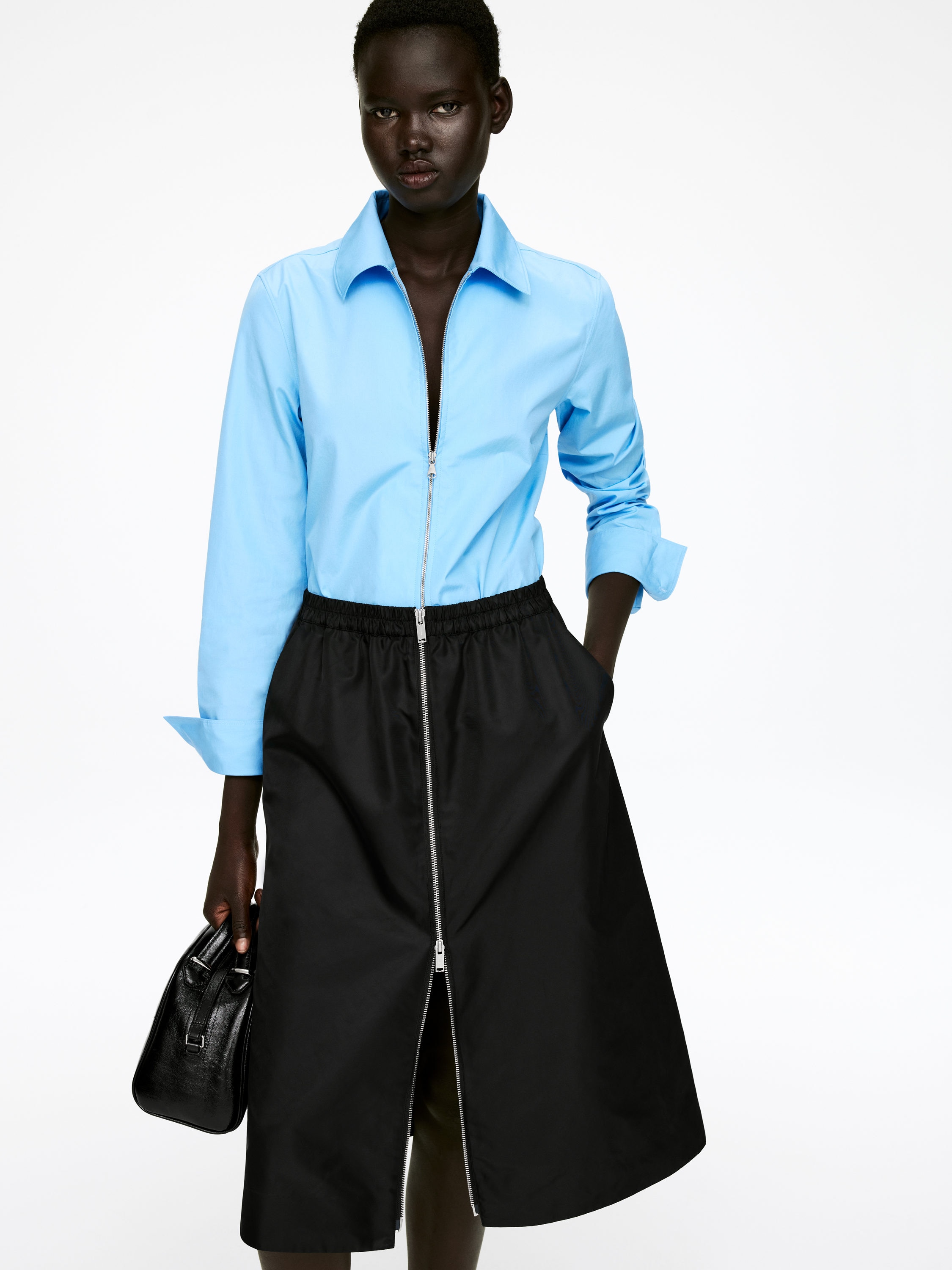 Nylon Skirt - Black - Regular fit - Women - StillMedia/Lookbook - 5