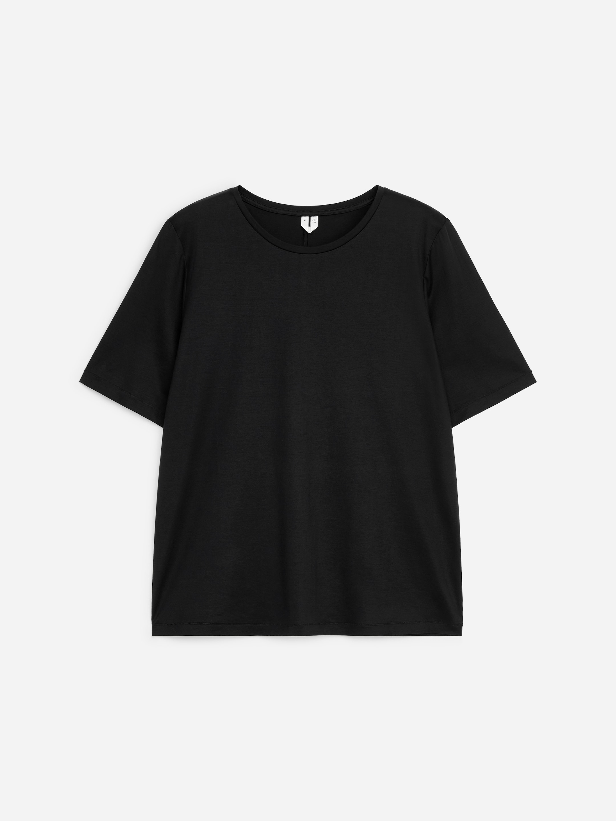 T-shirt z lyocellu i bawełny - Czarny - Fason normalny - Women - StillMedia/DescriptiveStillLife - 1