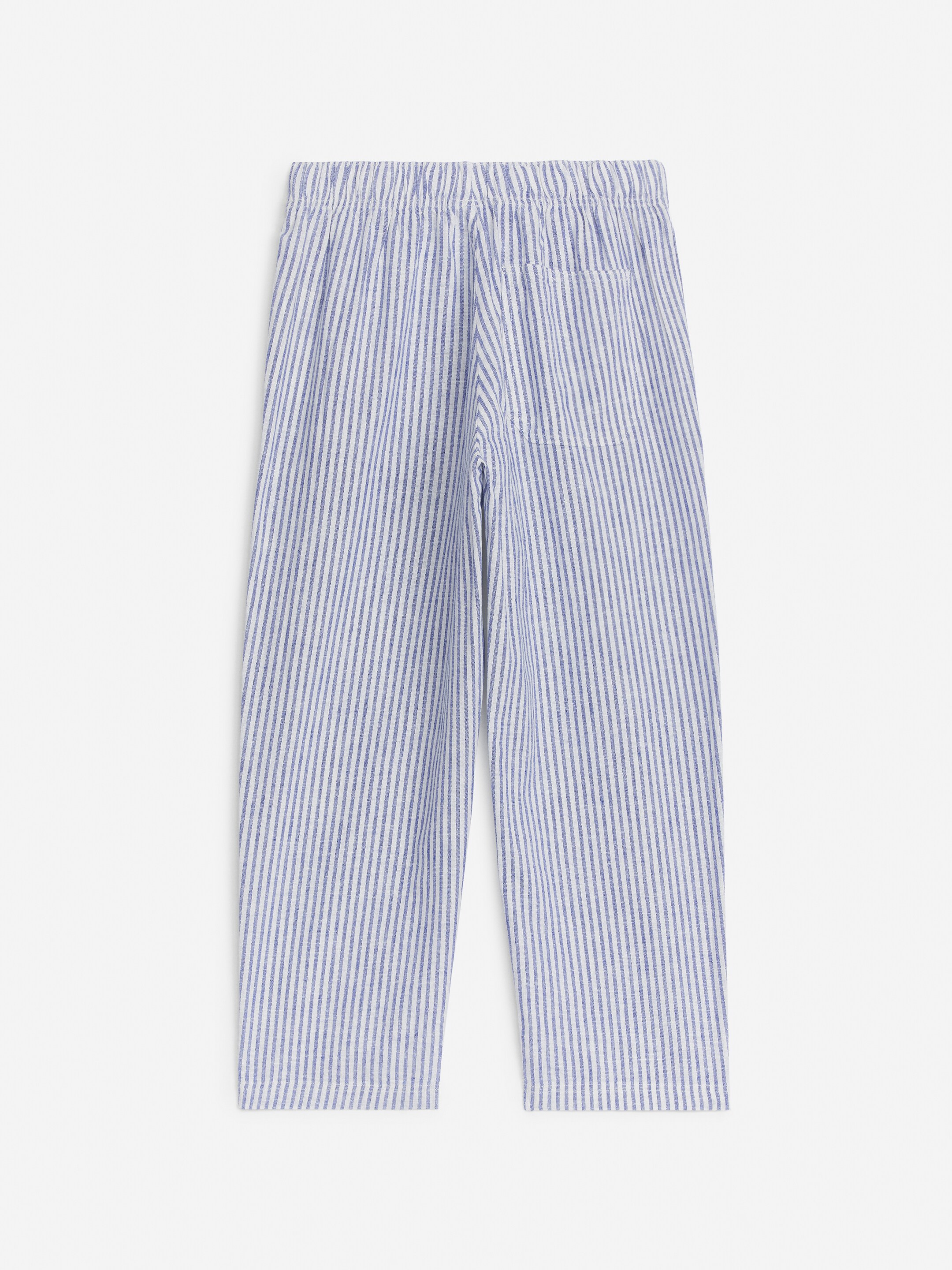 Ingrandisci l'immagine: Relaxed Linen Trousers - Blue/Stripe - BAMBINO | H&M CH 2
