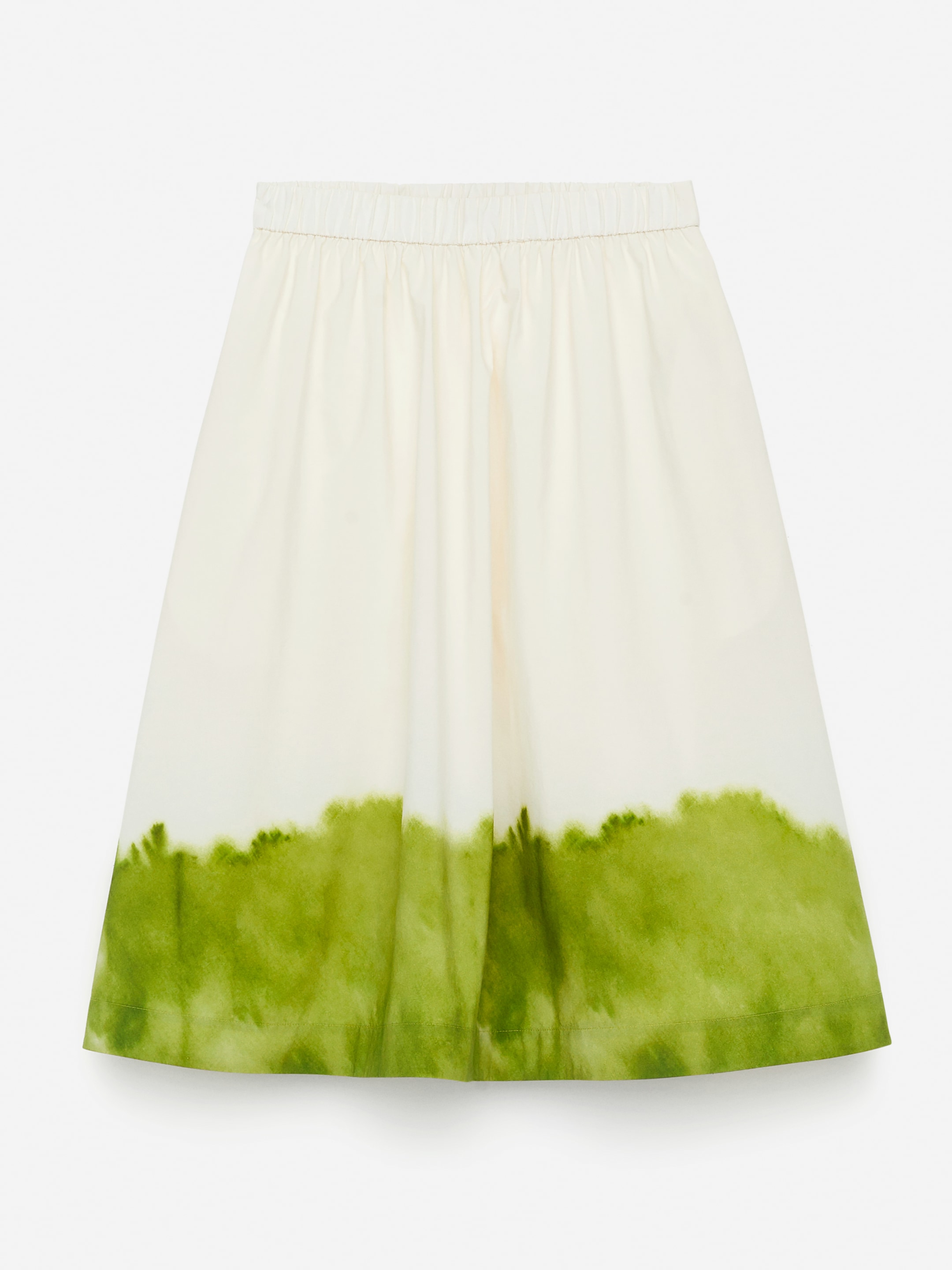 Printed Midi-Skirt - Off White/Green - Regular fit - Women - StillMedia/DescriptiveStillLife - 1
