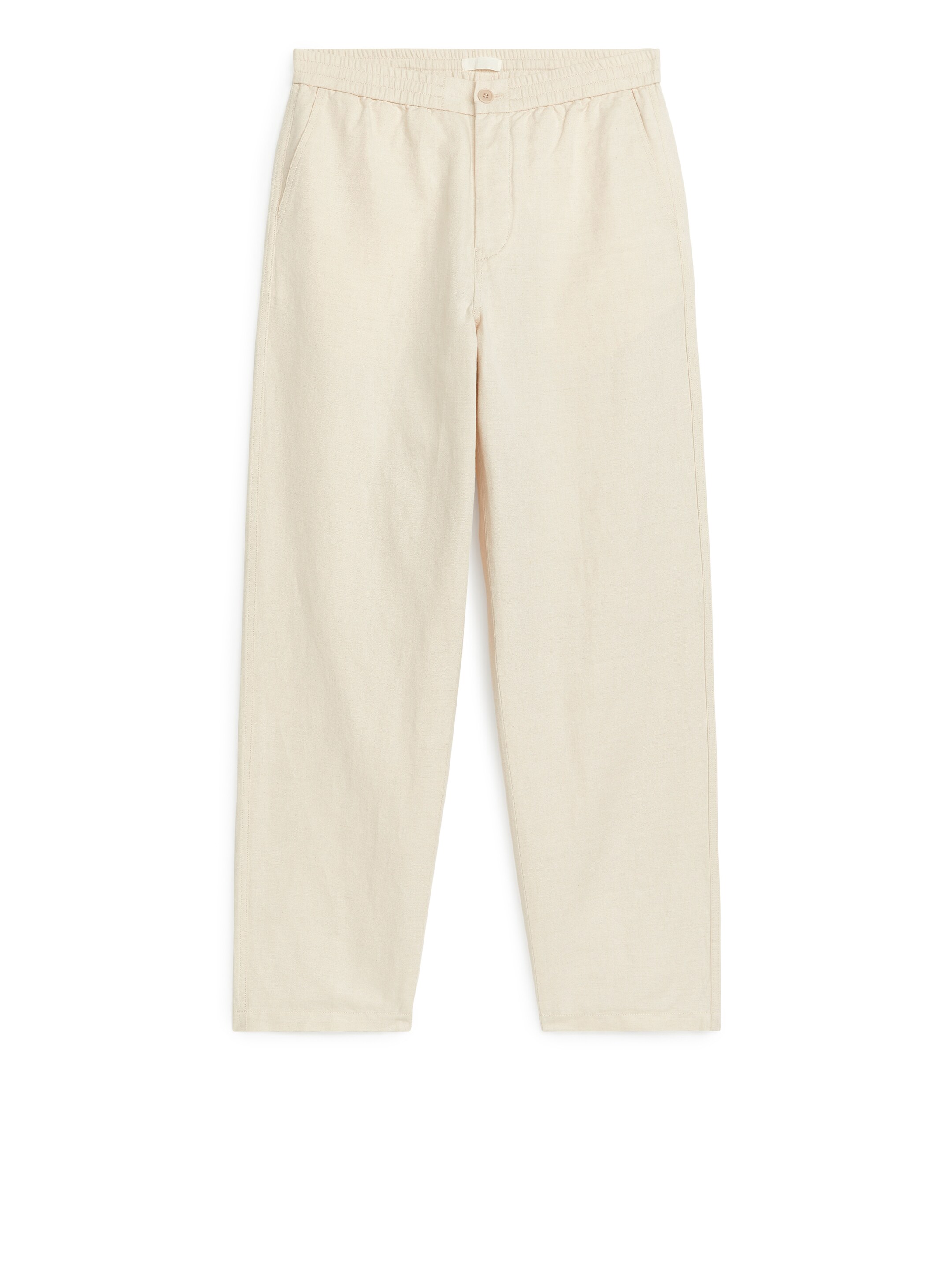 Vis større bilde: Linbukser med snøring - Lys beige - HERRE | H&M NO 2