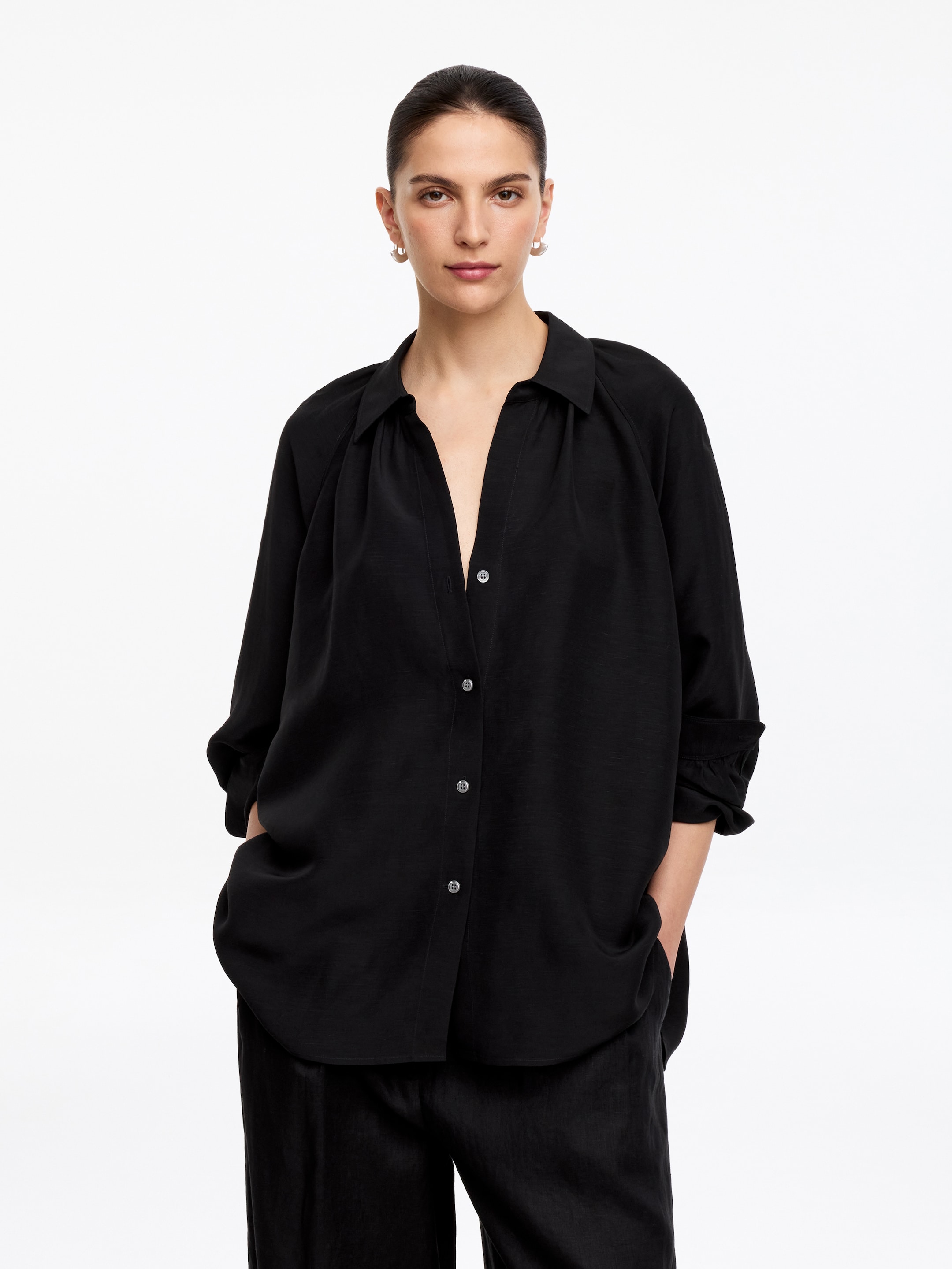 Viscose-Linen Shirt-#272627-19657