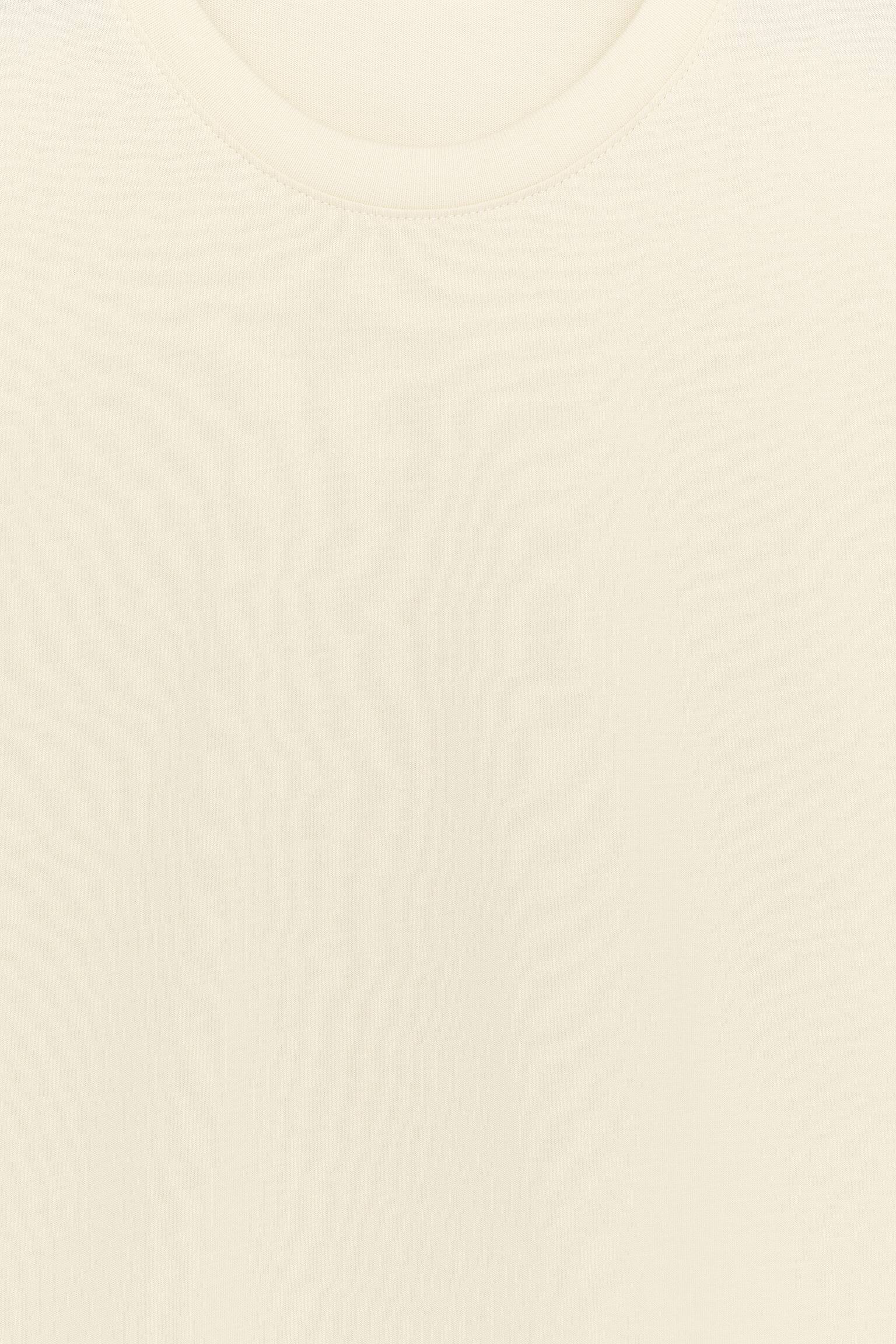 T-skjorte med rund hals - Lysegul/Støvet oransje/Lilla/Hvit/Grå melange/Mørkeblå - 3