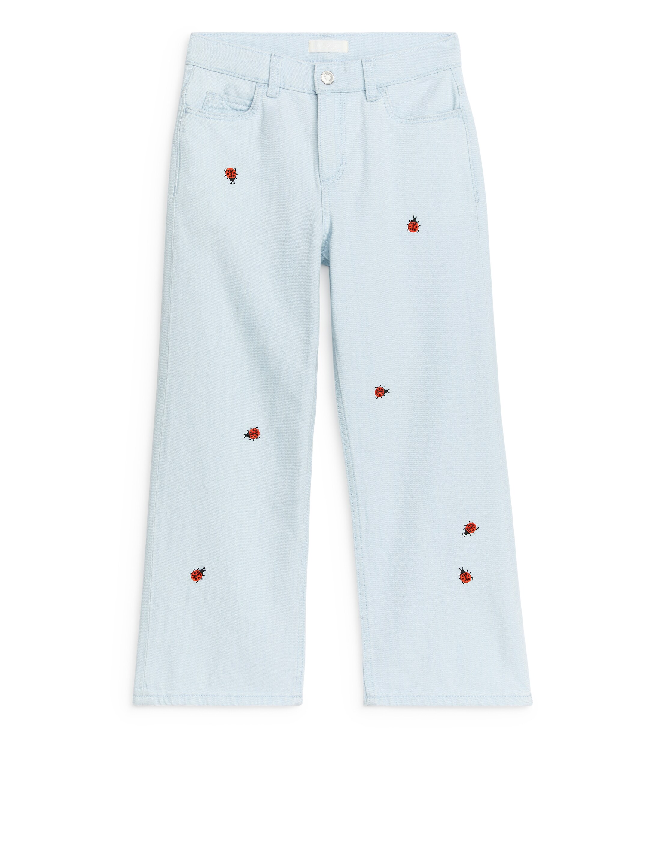 Bestickte Jeans - Blau - Relaxed Fit - Kinder - StillMedia/DescriptiveStillLife - 3