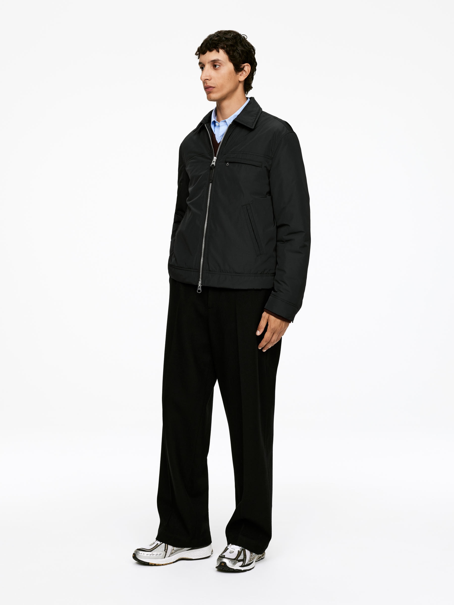 Boxy Nylon Jacket - Black - Relaxed fit - Men - StillMedia/Lookbook - 7