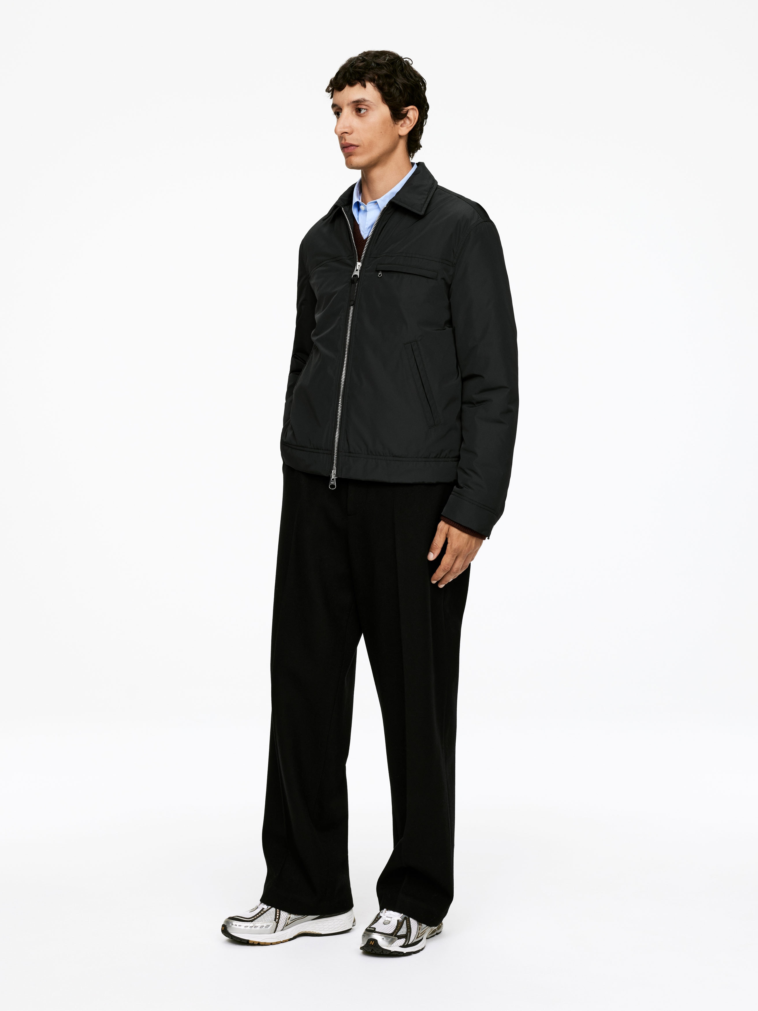 Kastige Nylonjacke - Schwarz - Relaxed Fit - Men - StillMedia/Lookbook - 7