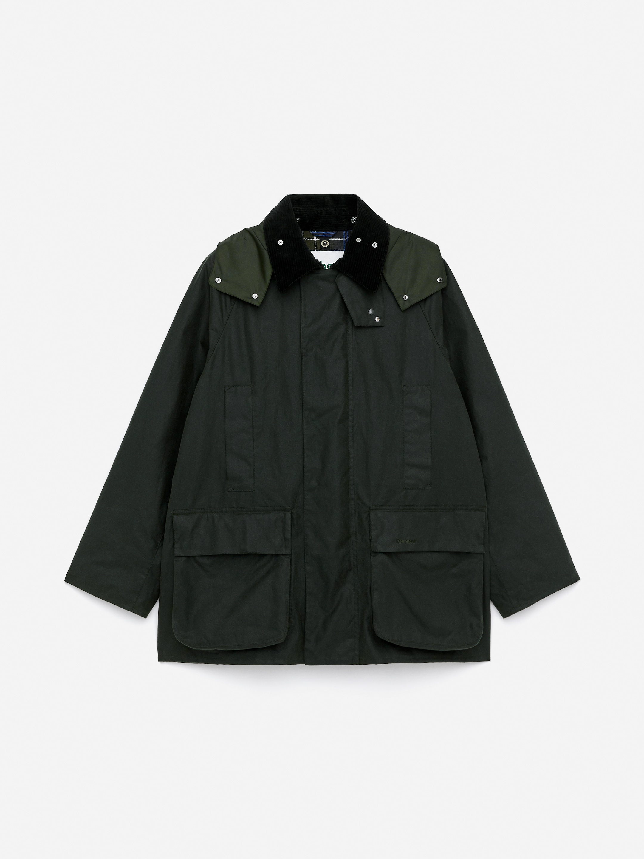 ARKET and Barbour Waxed Cotton Jacket-#4C5353-17277
