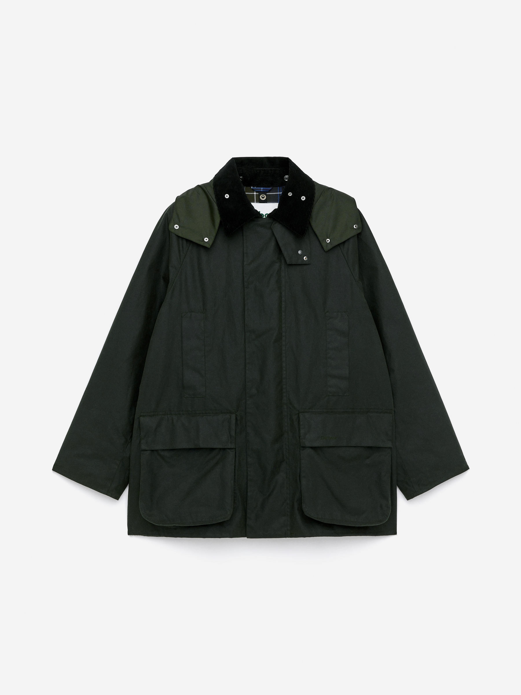 ARKET and Barbour Waxed Cotton Jacket-Green-17277