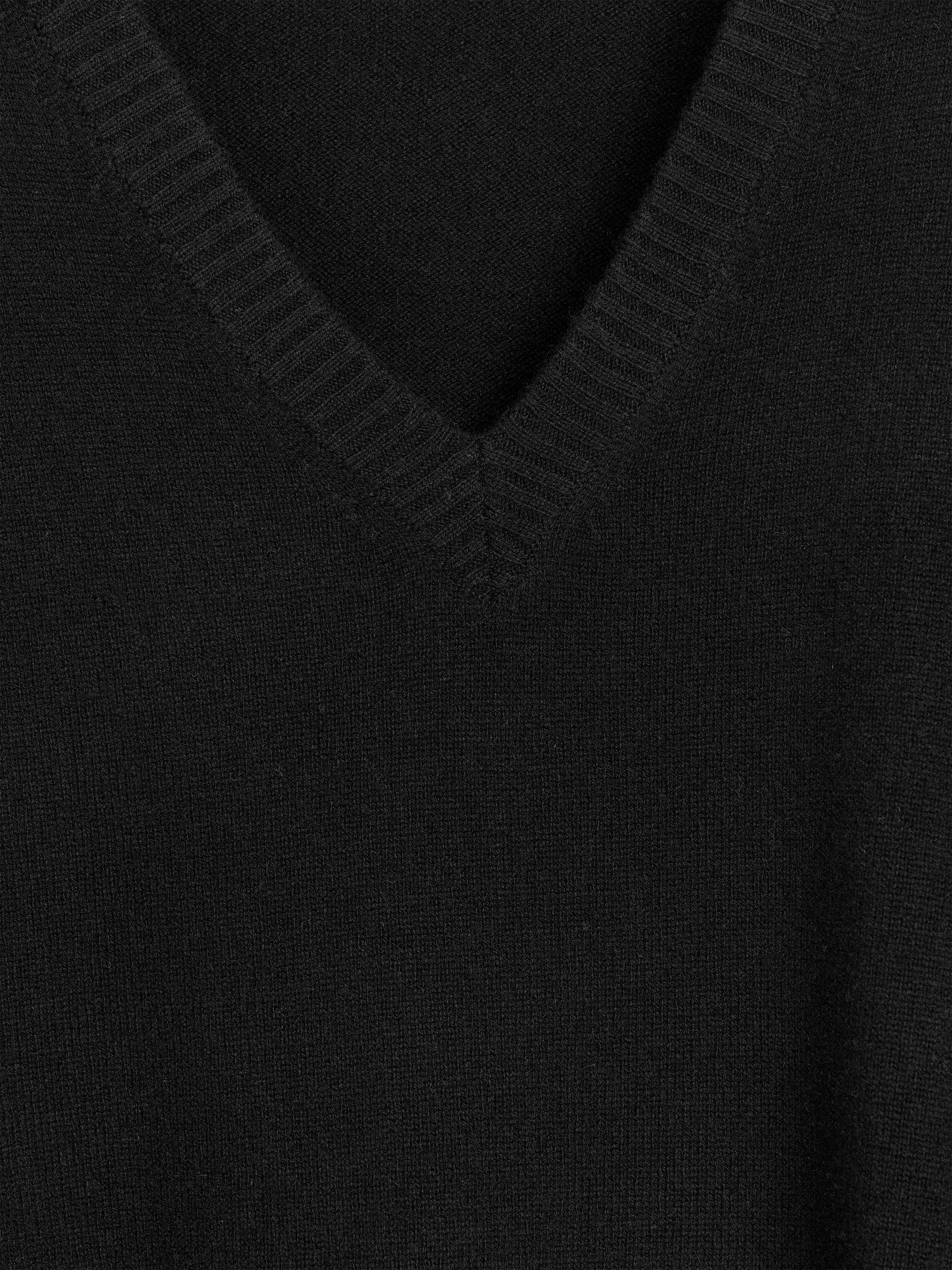 Ingrandisci l'immagine: V-Neck Wool Dress - Black - DONNA | H&M CH 2