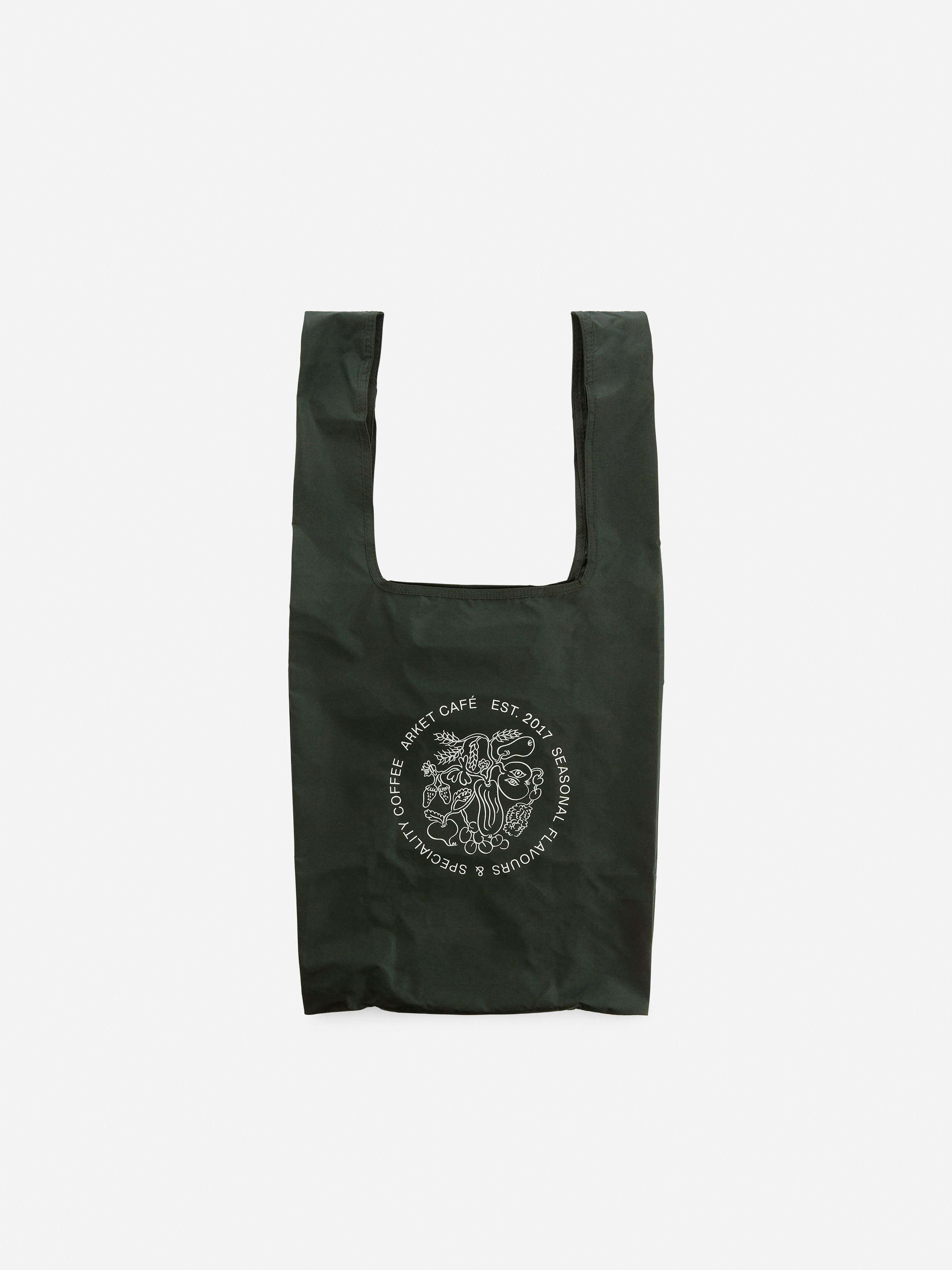 Sac fourre-tout pliable ARKET CAFÉ - Vert foncé
