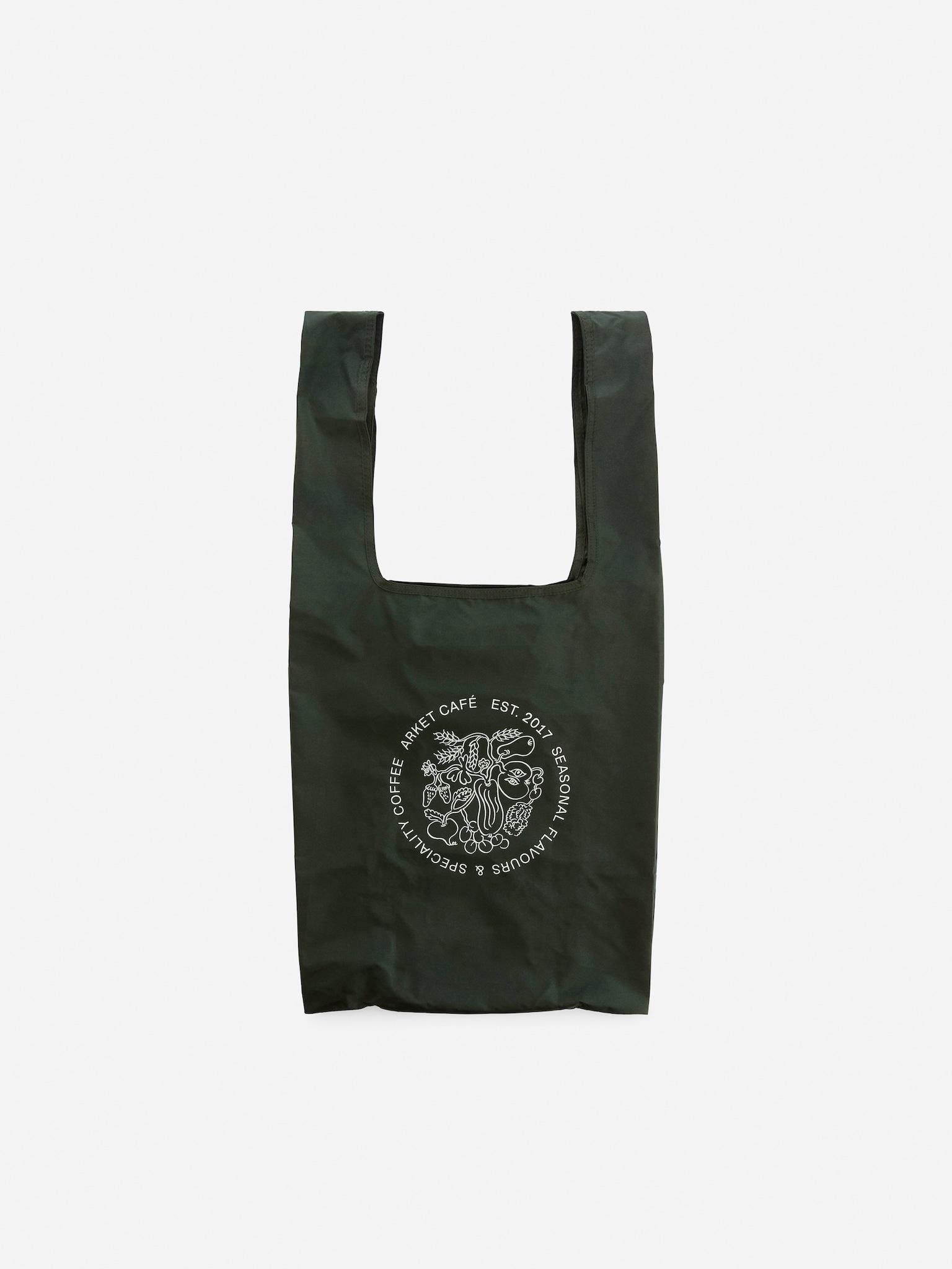 ARKET CAFÉ Packable Tote - Dark Green