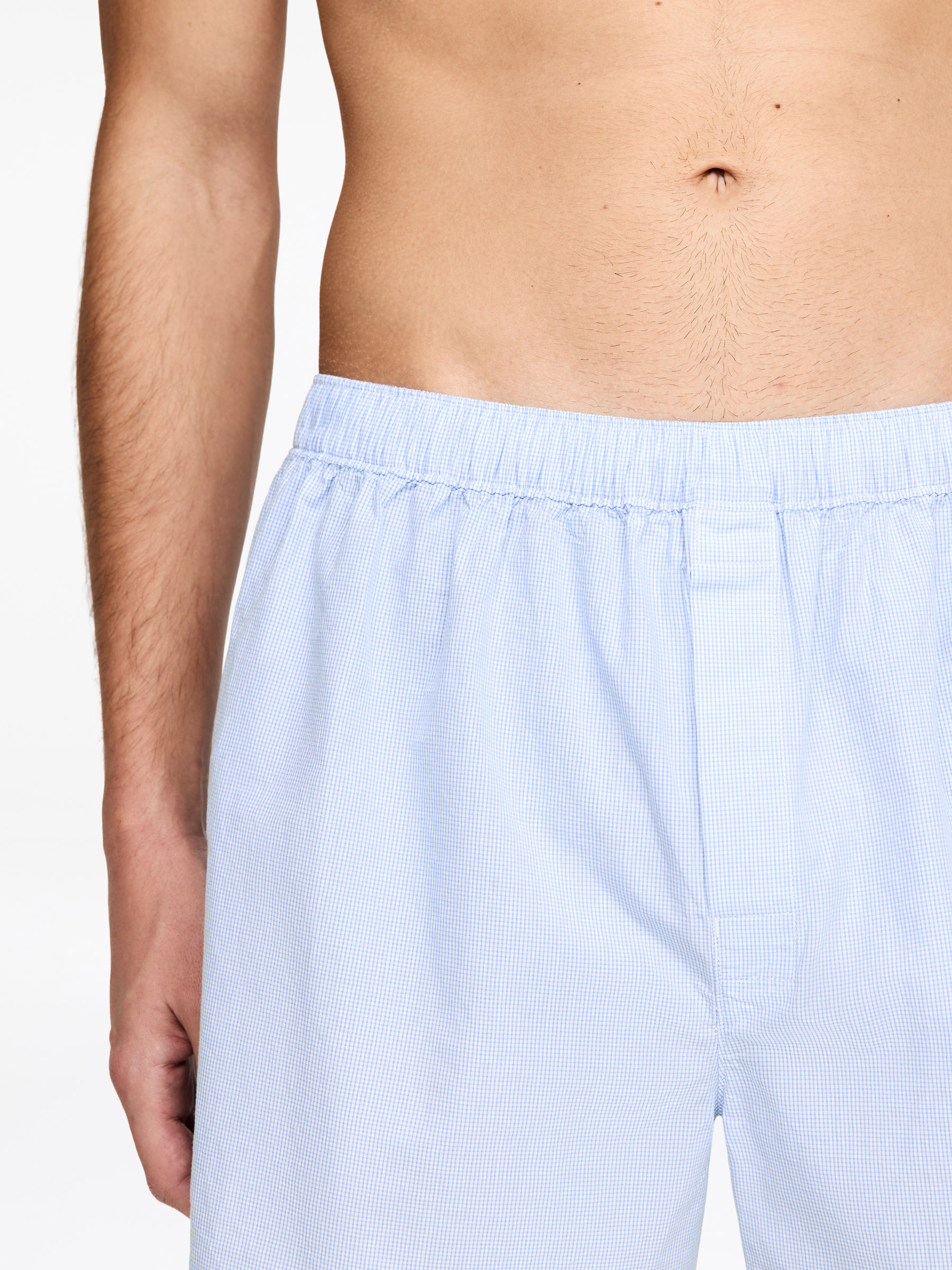 Woven Boxers, Set of 2 - Light Blue/Mini check - Regular fit - Men - StillMedia/Lookbook - 6