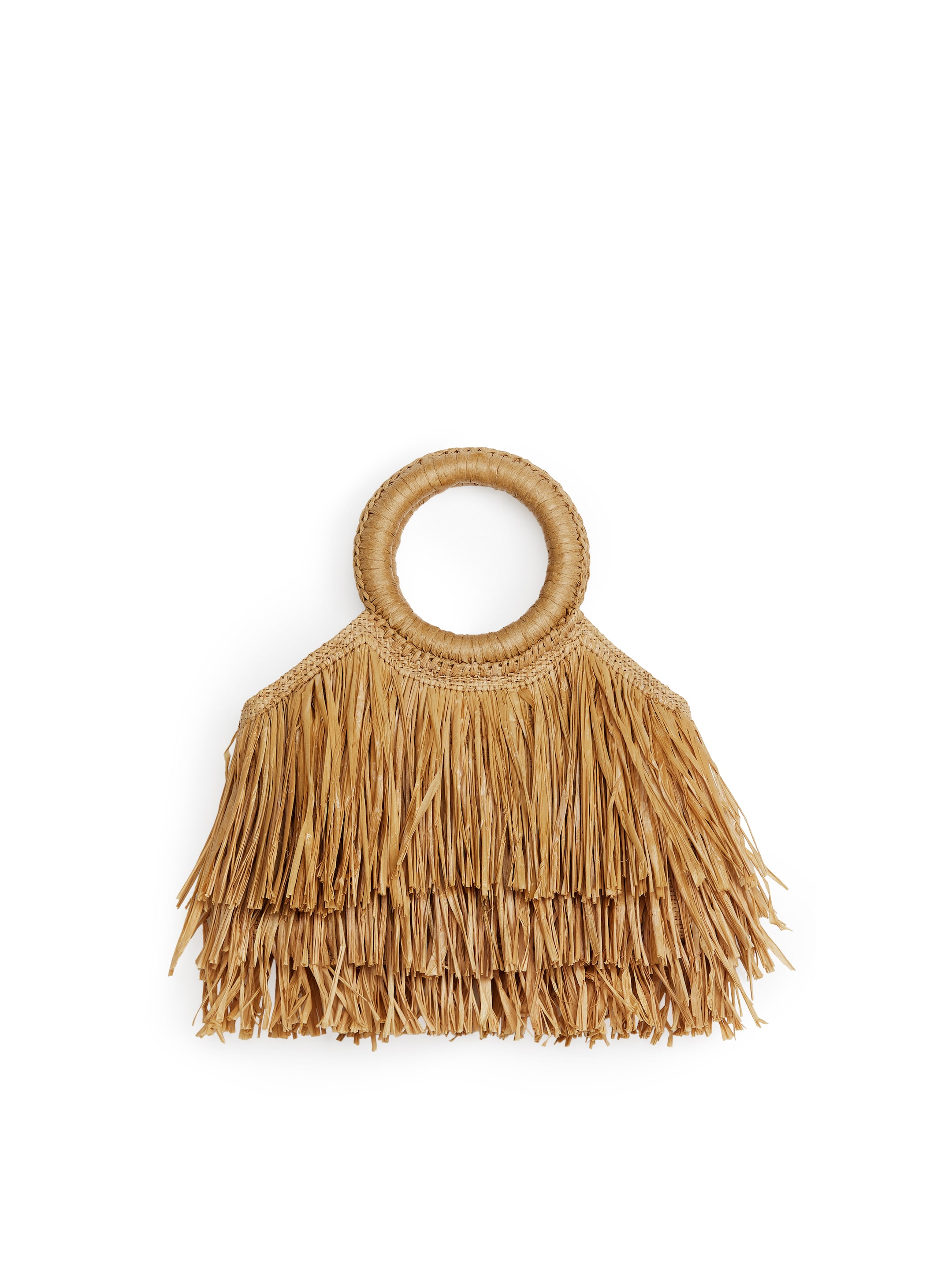 Strohtasche mit Fransen - Beige - Damen - StillMedia/DescriptiveStillLife - 4