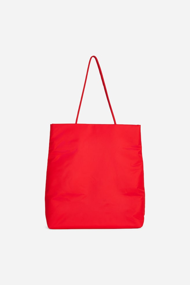 Sac cabas en nylon - Rouge/Noir - 1