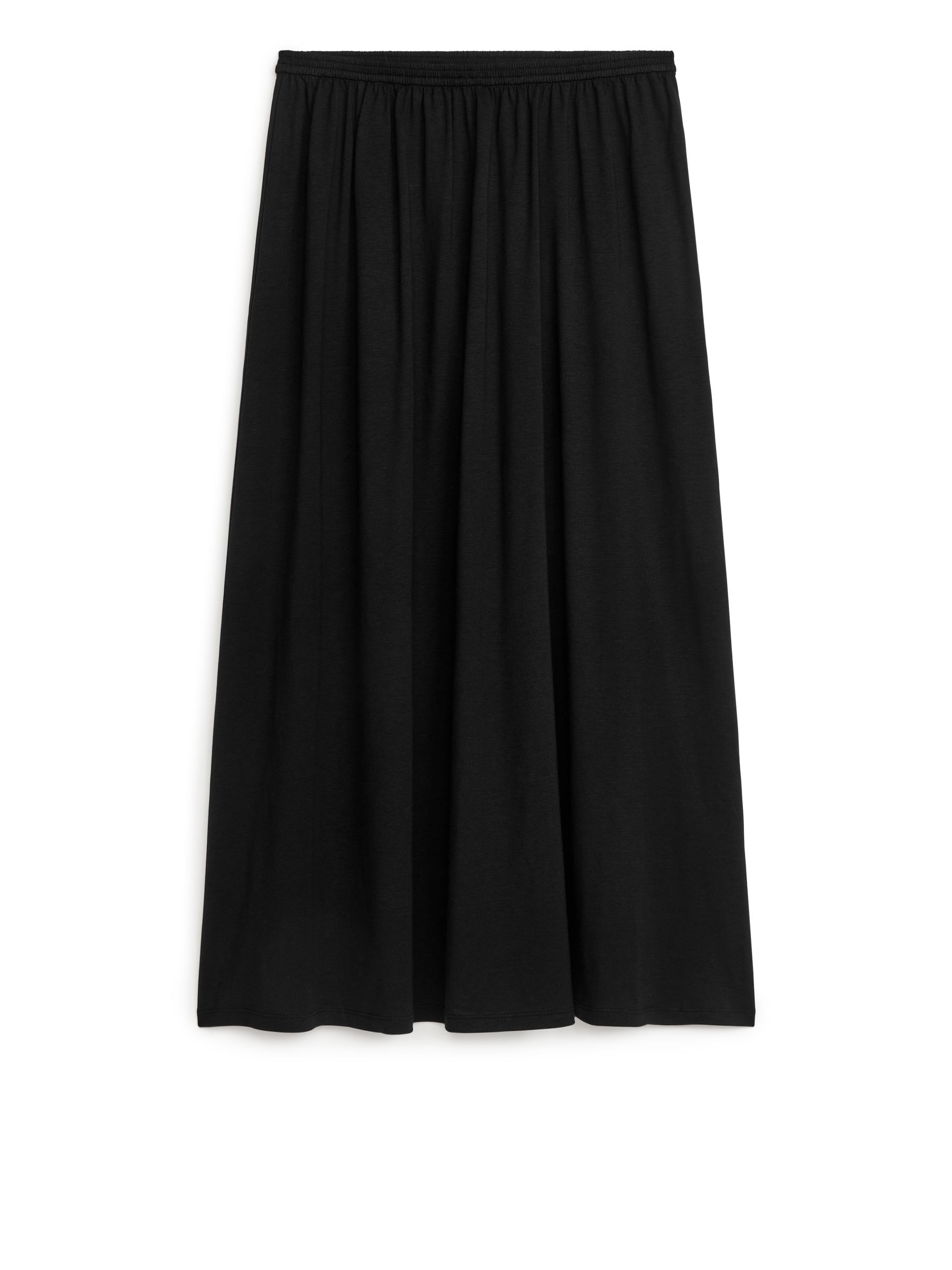 Jersey Skirt - Black - Relaxed fit - Women - StillMedia/DescriptiveStillLife - 1