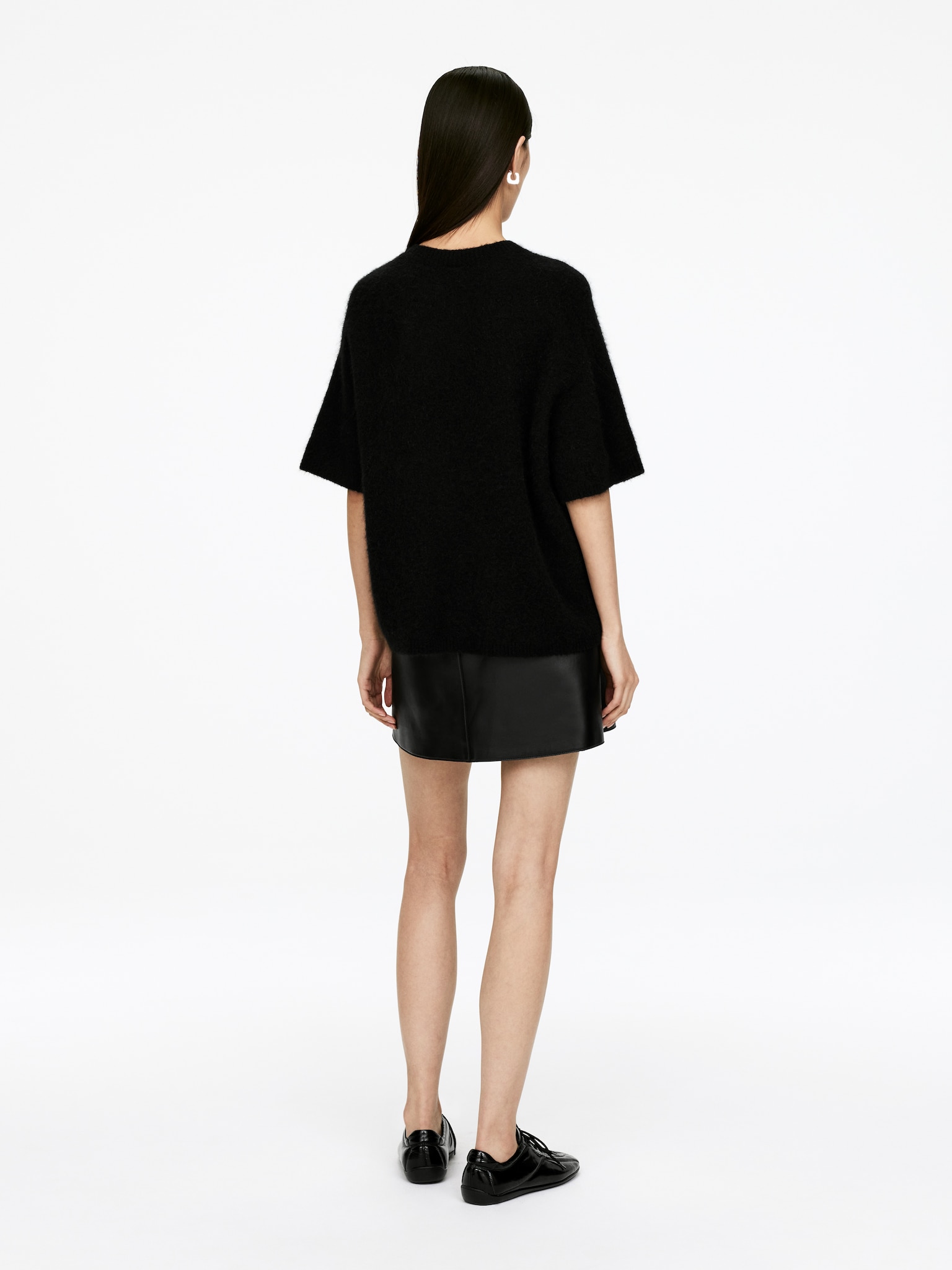 Alpaca-Wool Blend Jumper - Black/Grey/Off White - 3