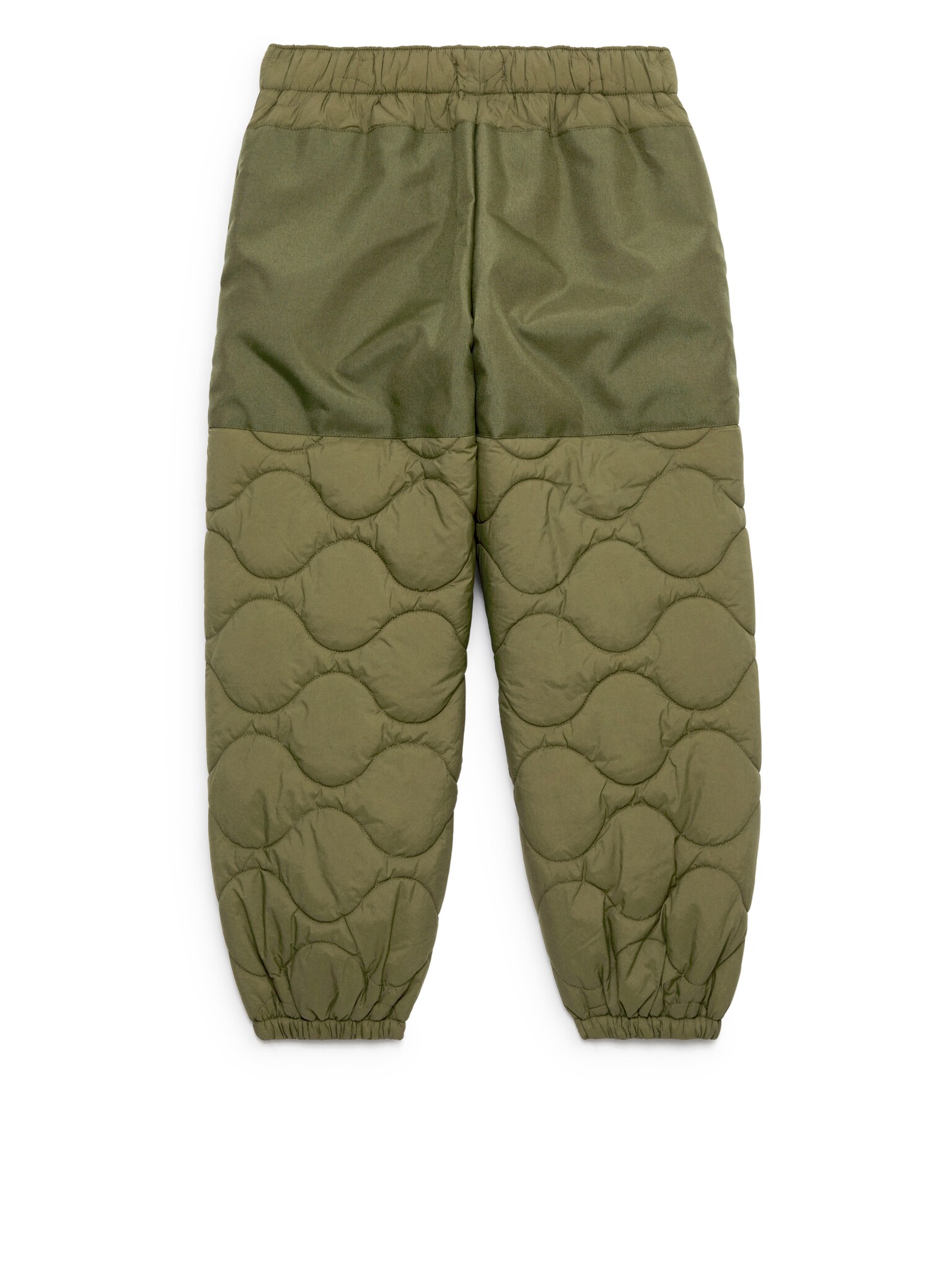 Quilted Outdoor Trousers - Khaki Green - 4