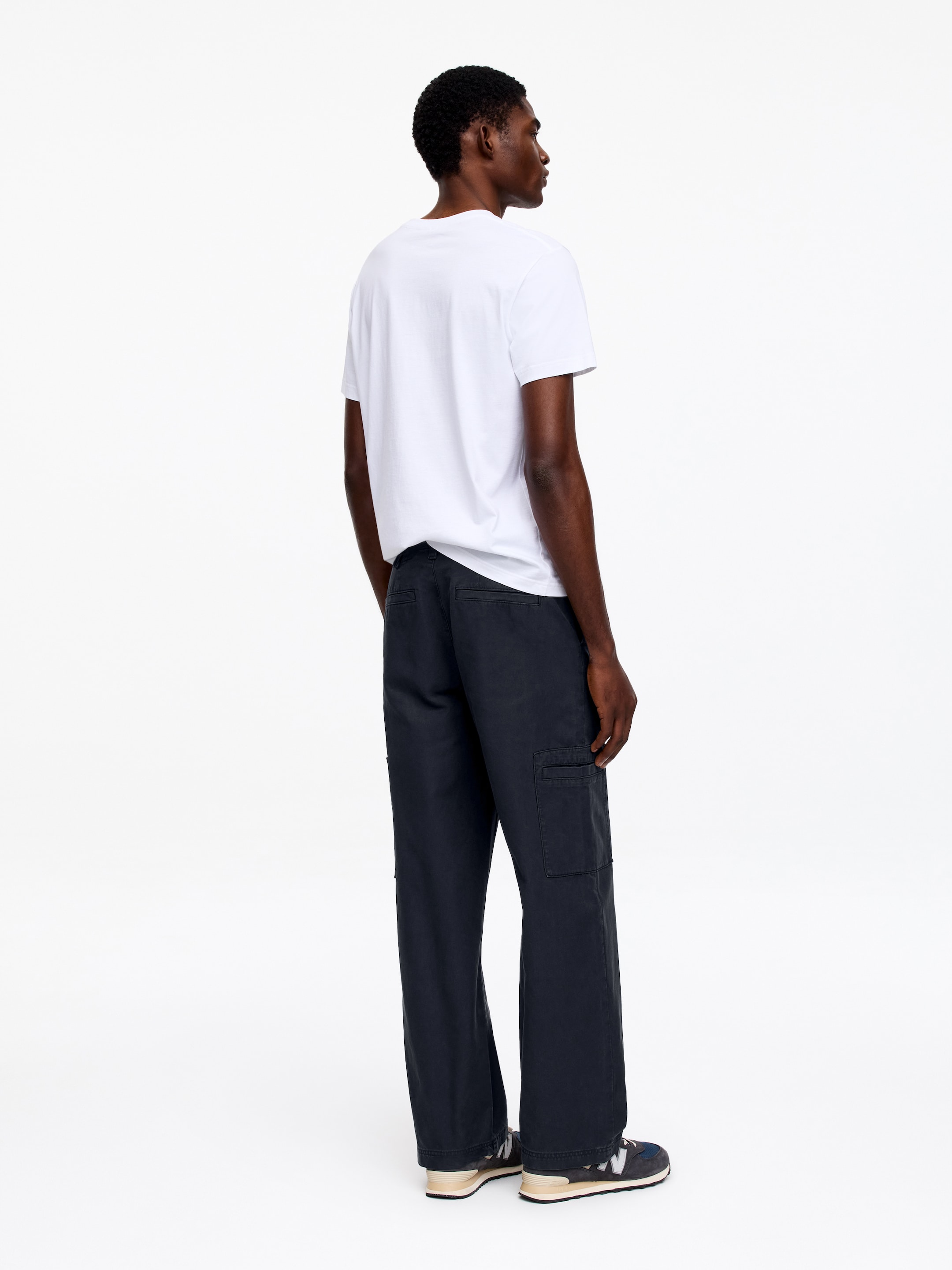 Pantalon utilitaire décontracté - Bleu foncé - Relaxed fit - Homme - StillMedia/Lookbook - 4