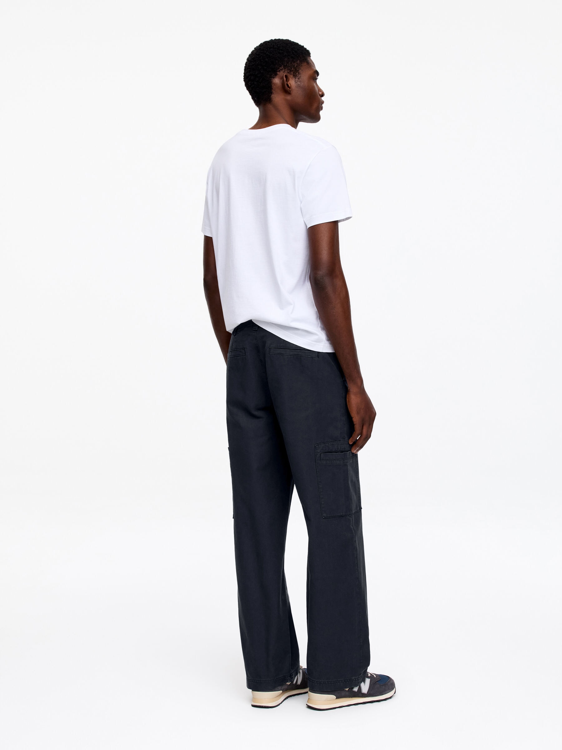 Relaxed Workwear Trousers - Dark Blue - Relaxed fit - Men - StillMedia/Lookbook - 4