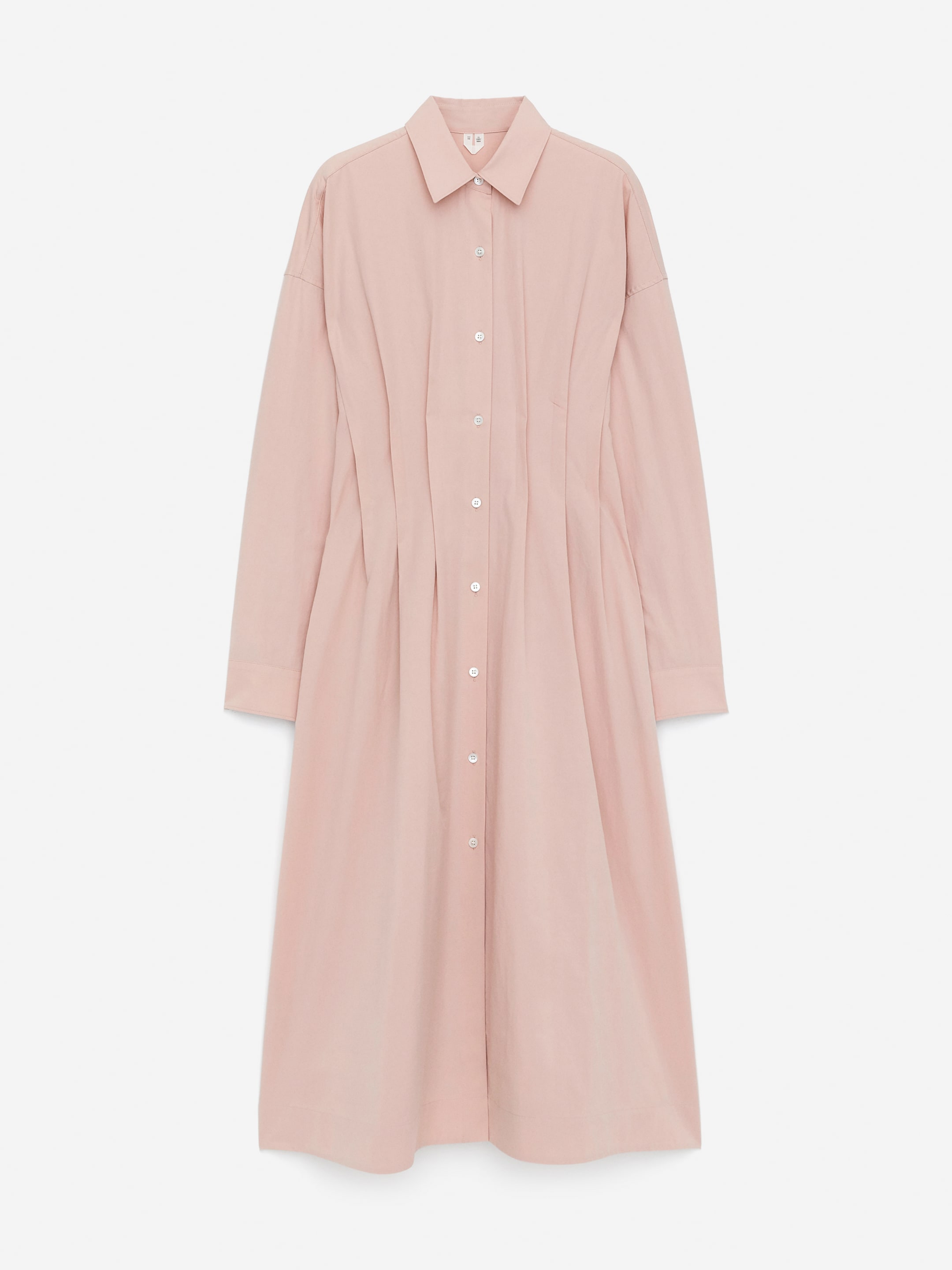 Größeres Bild anzeigen: Hemdkleid mit Falten - Blasses Hellrosa - Ladies | H&M AT 5