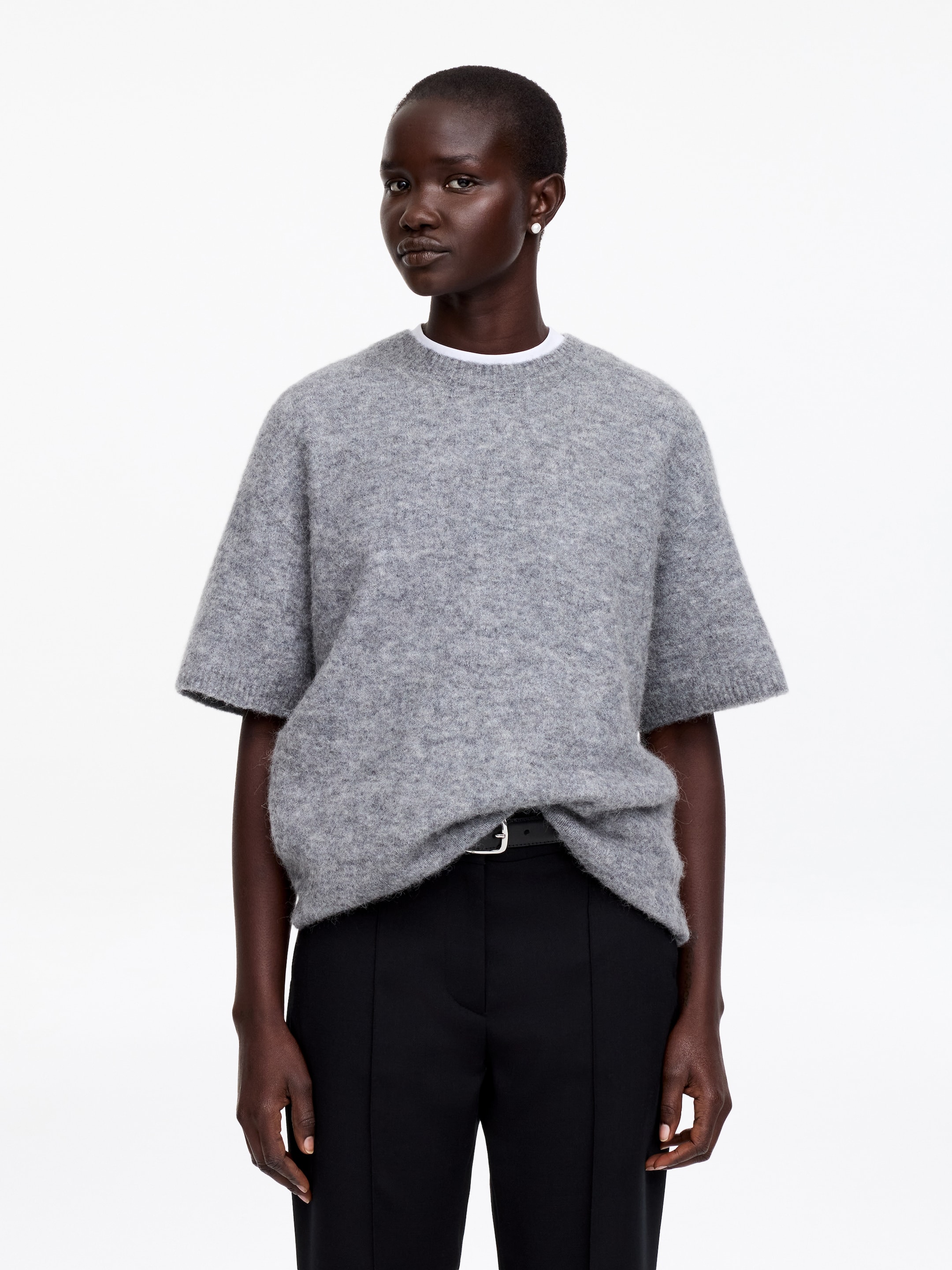 Kolczyki sztyfty z perłą - Złamana biel/złoty - Women - StillMedia/Lookbook - 6