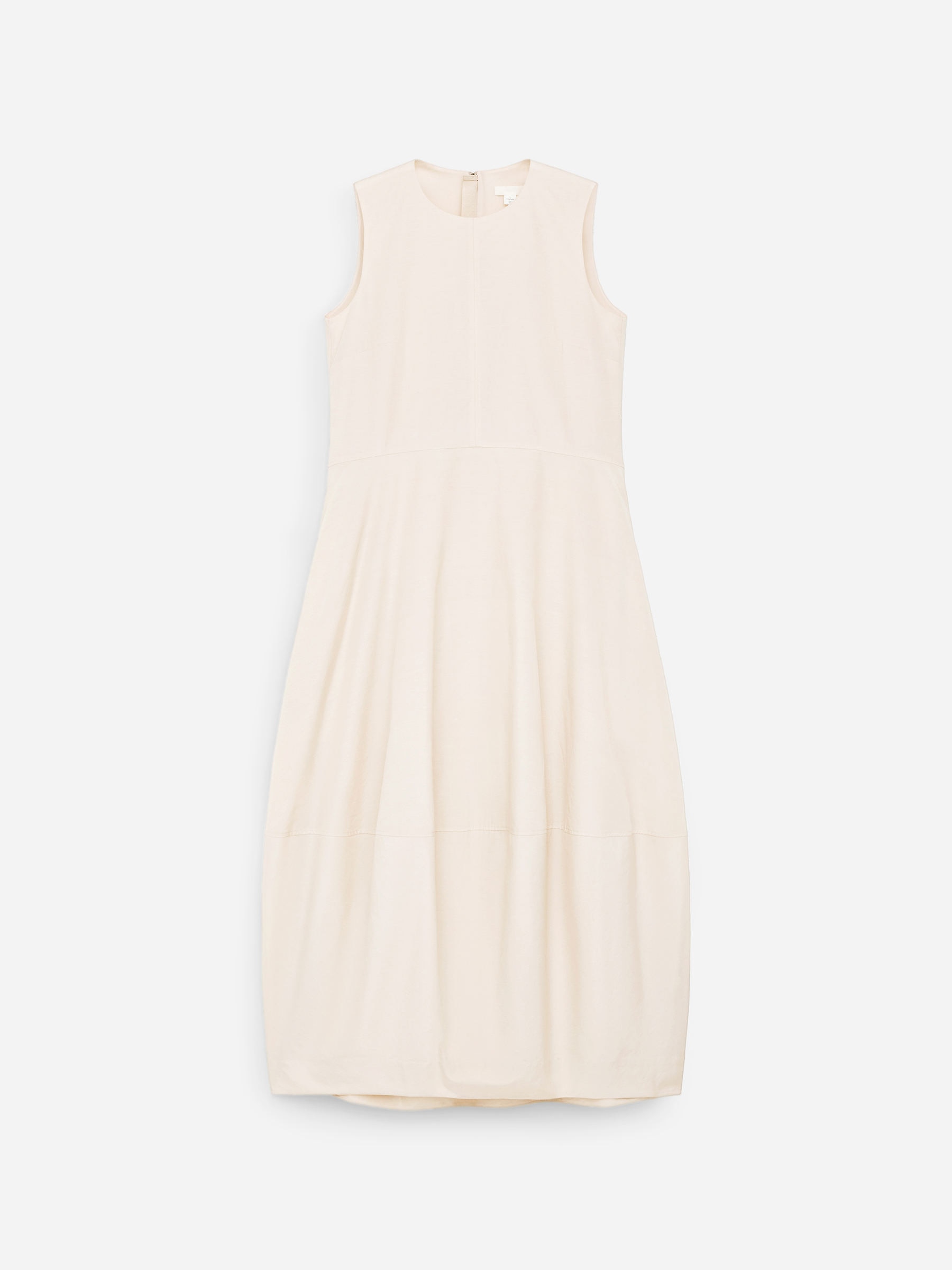 Cocoon Dress-Beige-17179