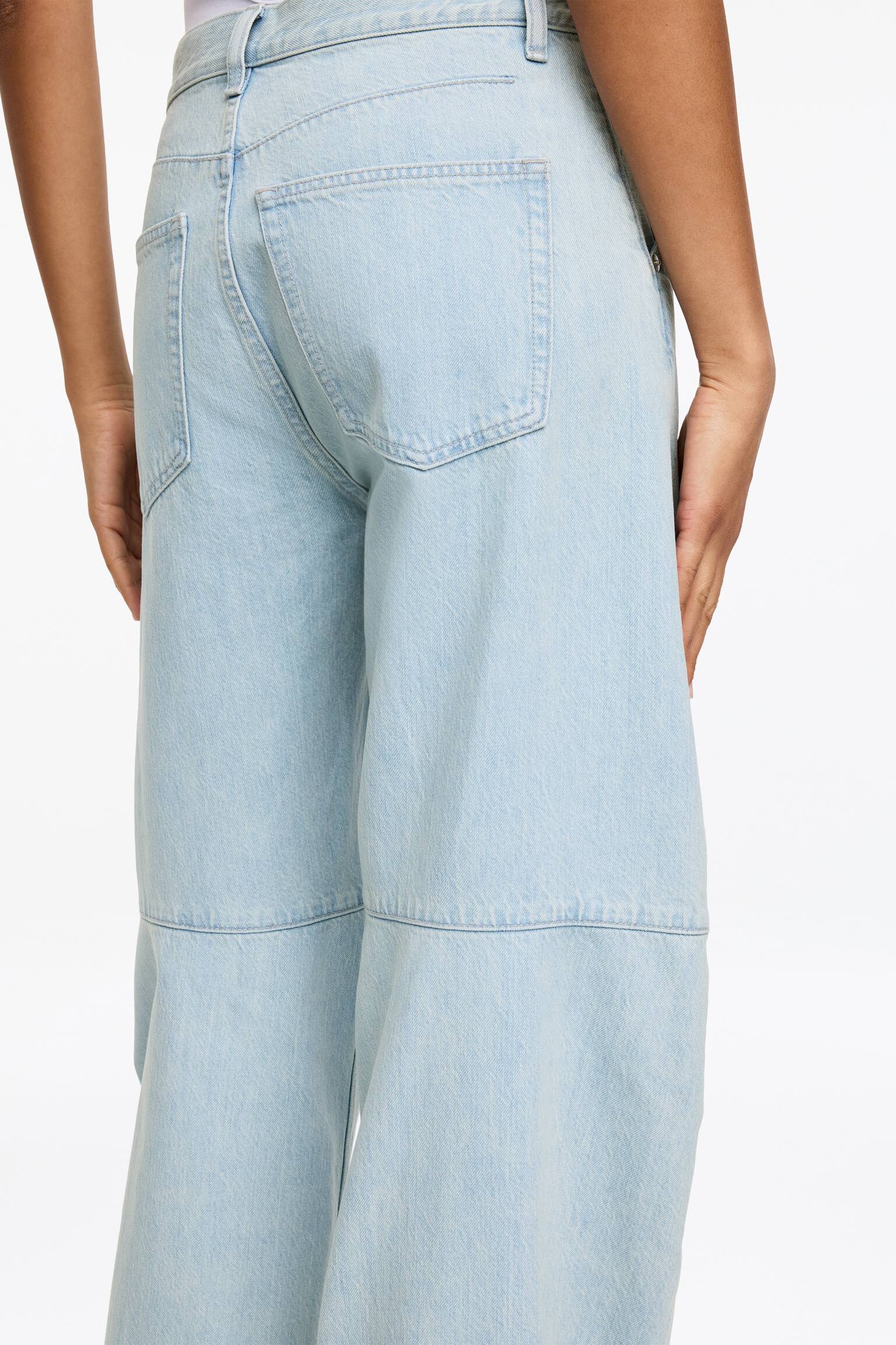 Luźne jeansy typu barrel PINE - Jasnoniebieski/Ciemnoniebieski - 3