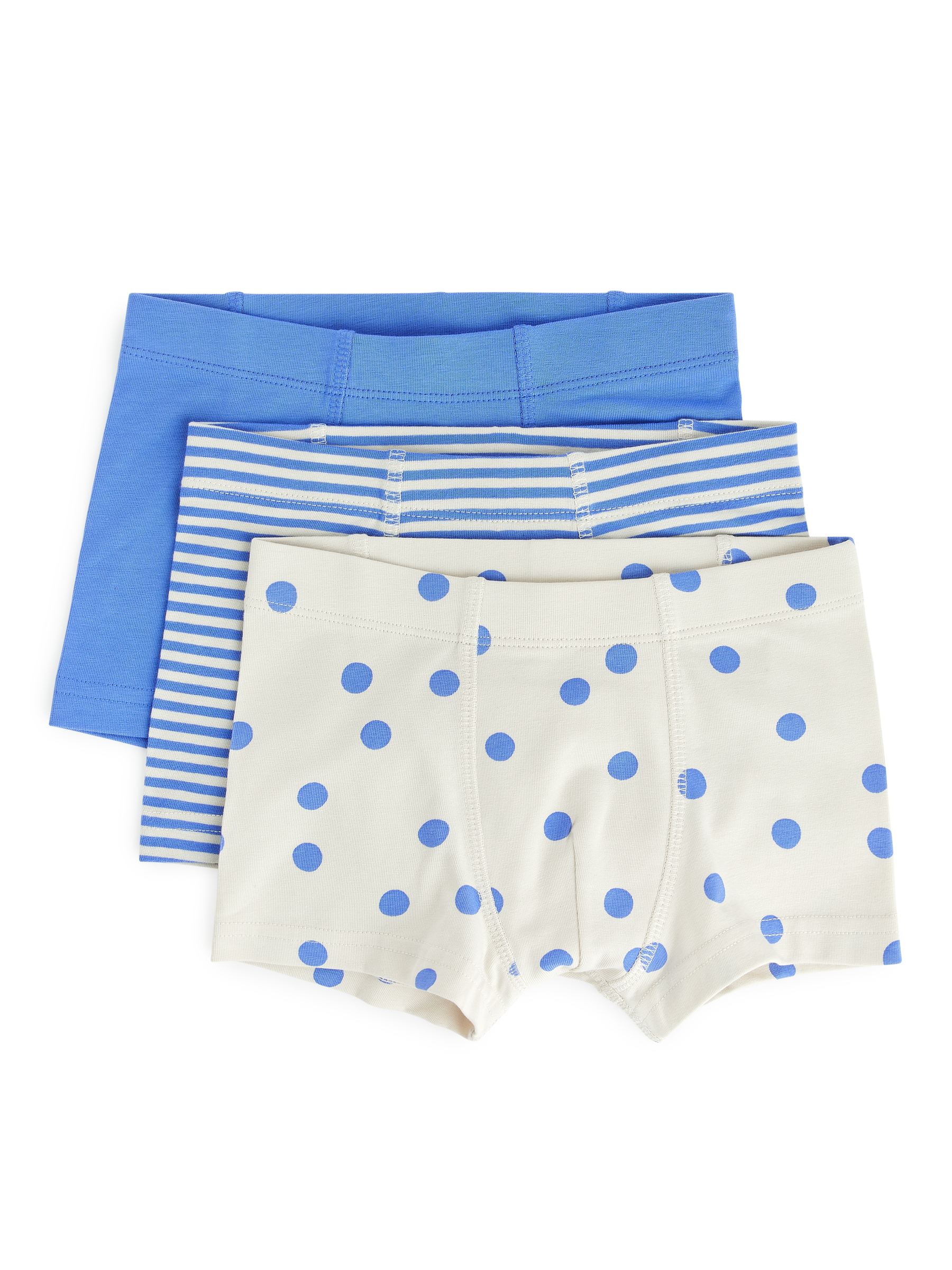 Dżersejowe bokserki - Blue/Off White - Wąski fason - Children - StillMedia/DescriptiveStillLife - 1