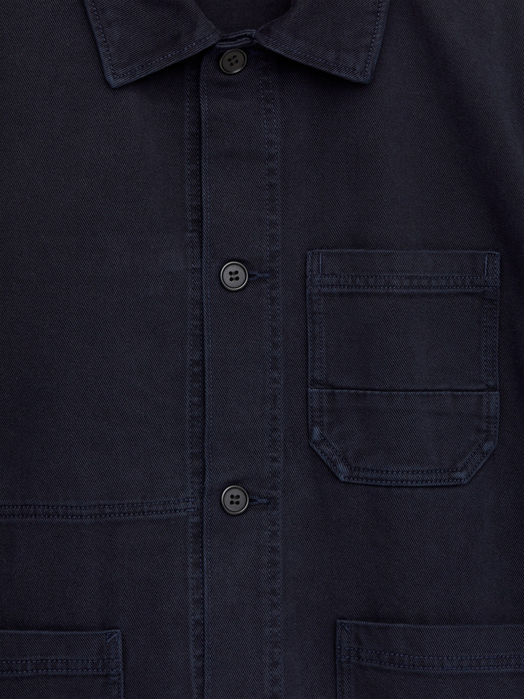 Überhemd aus überfärbtem Twill - Dunkelblau - Regular Fit - Men - StillMedia/DescriptiveDetail - 26