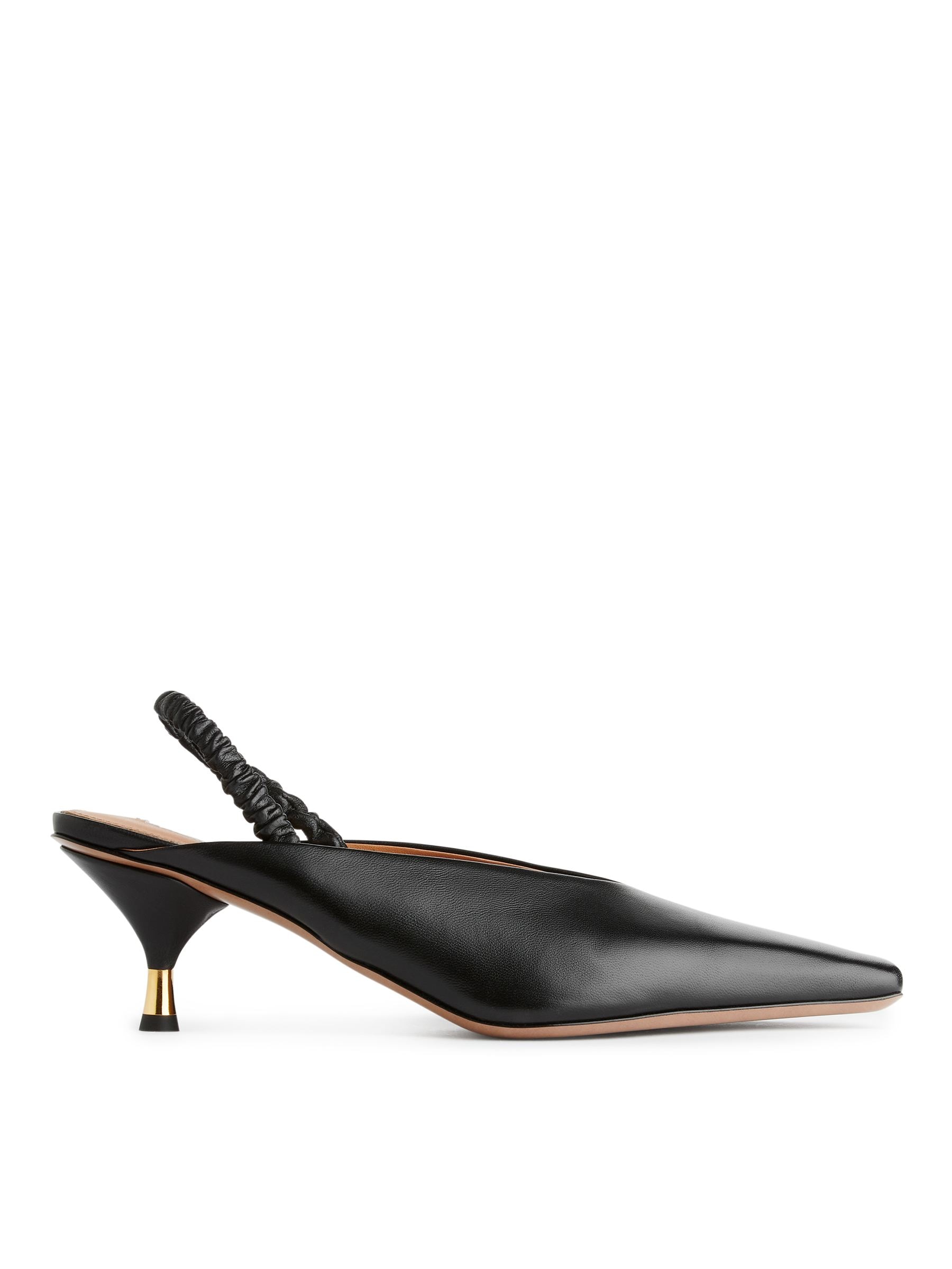 Slingback-Lederpumps - Schwarz - Damen - StillMedia/DescriptiveStillLife - 3
