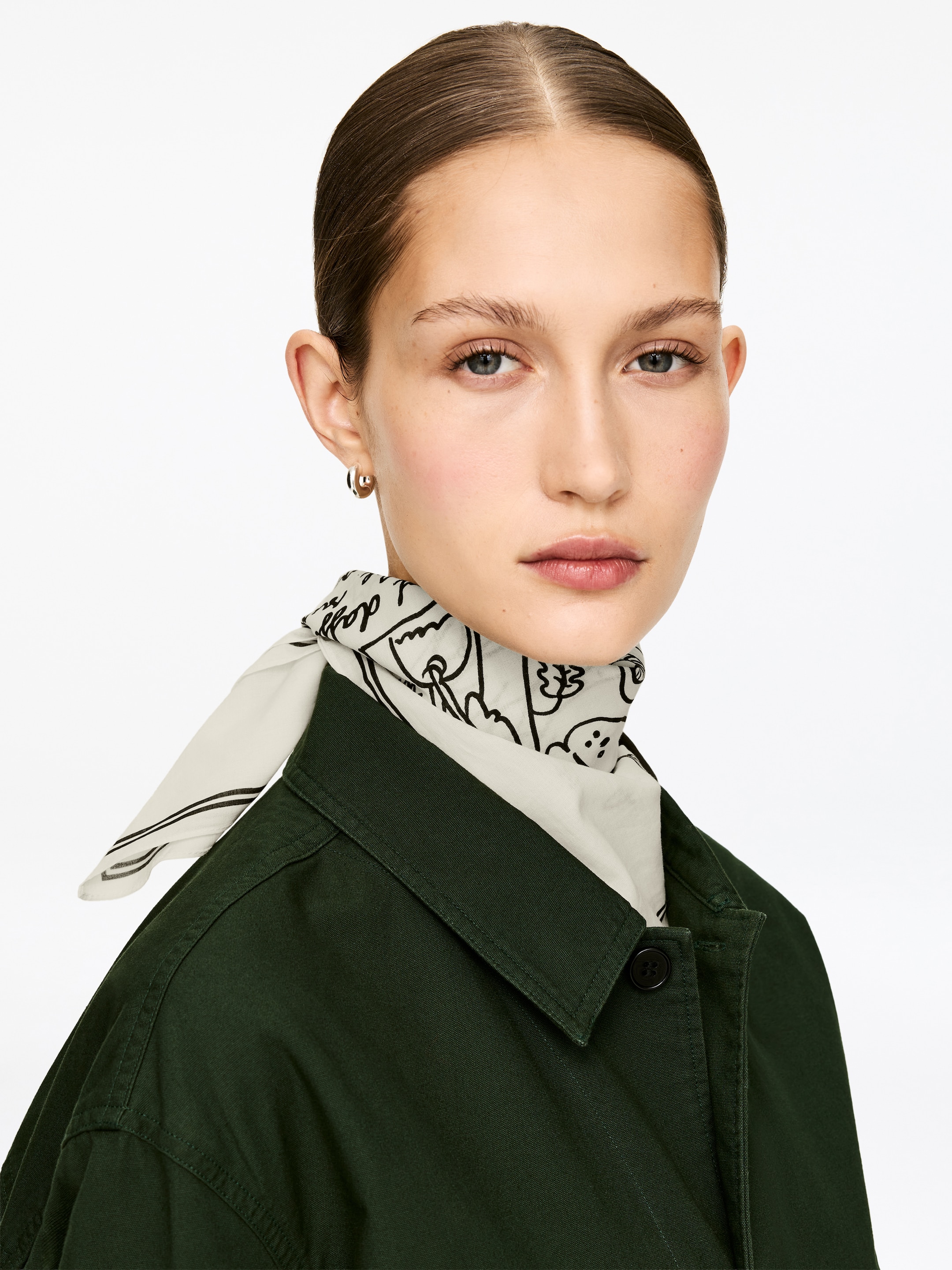 Visualizza immagine più grande: Bandana ARKET CAFÉ - Bianco sporco/Nero - DONNA | H&M IT 2