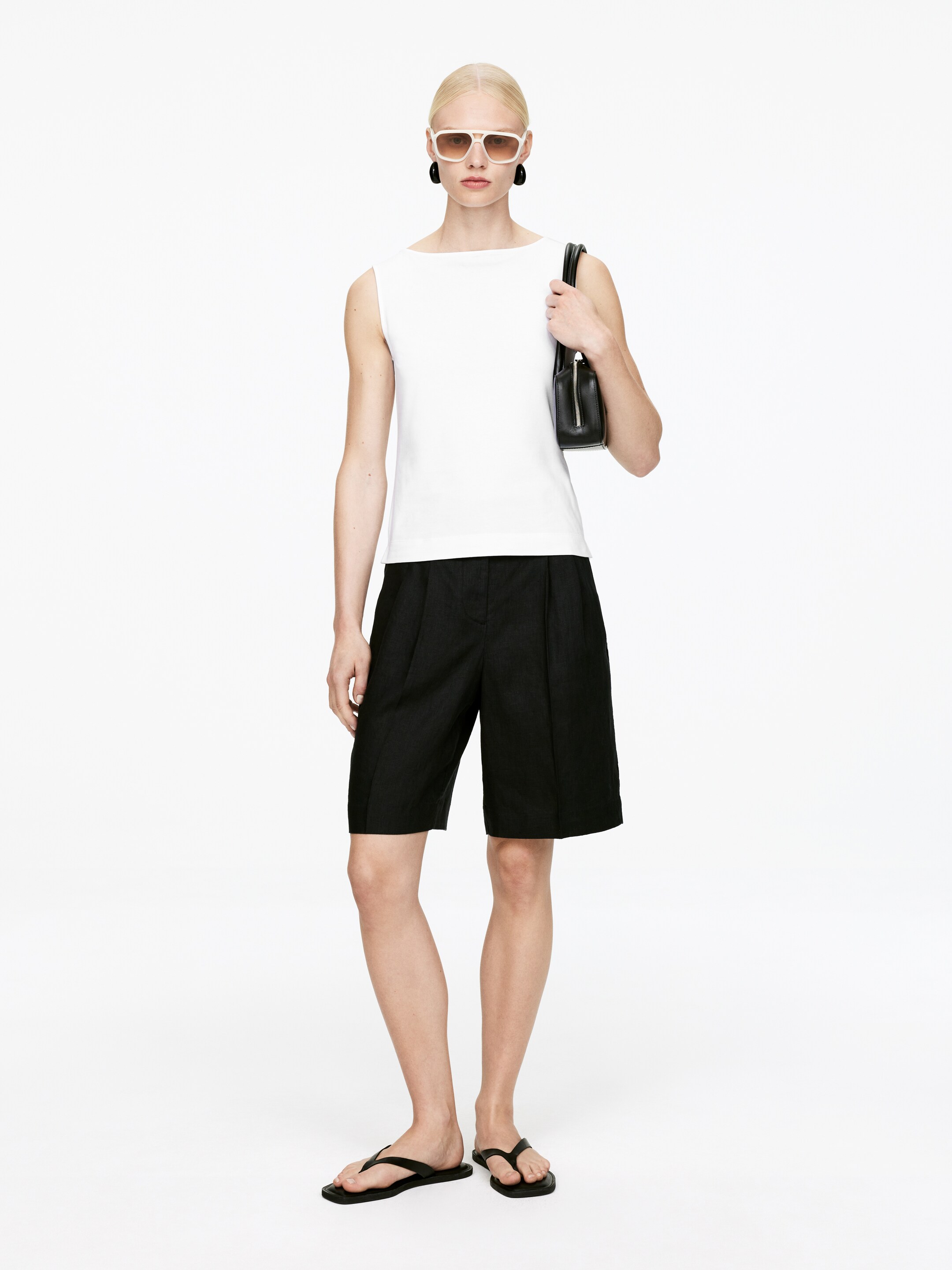 Zobacz większy obraz: Skórzane sandały - Czarny - ONA | H&M PL 1