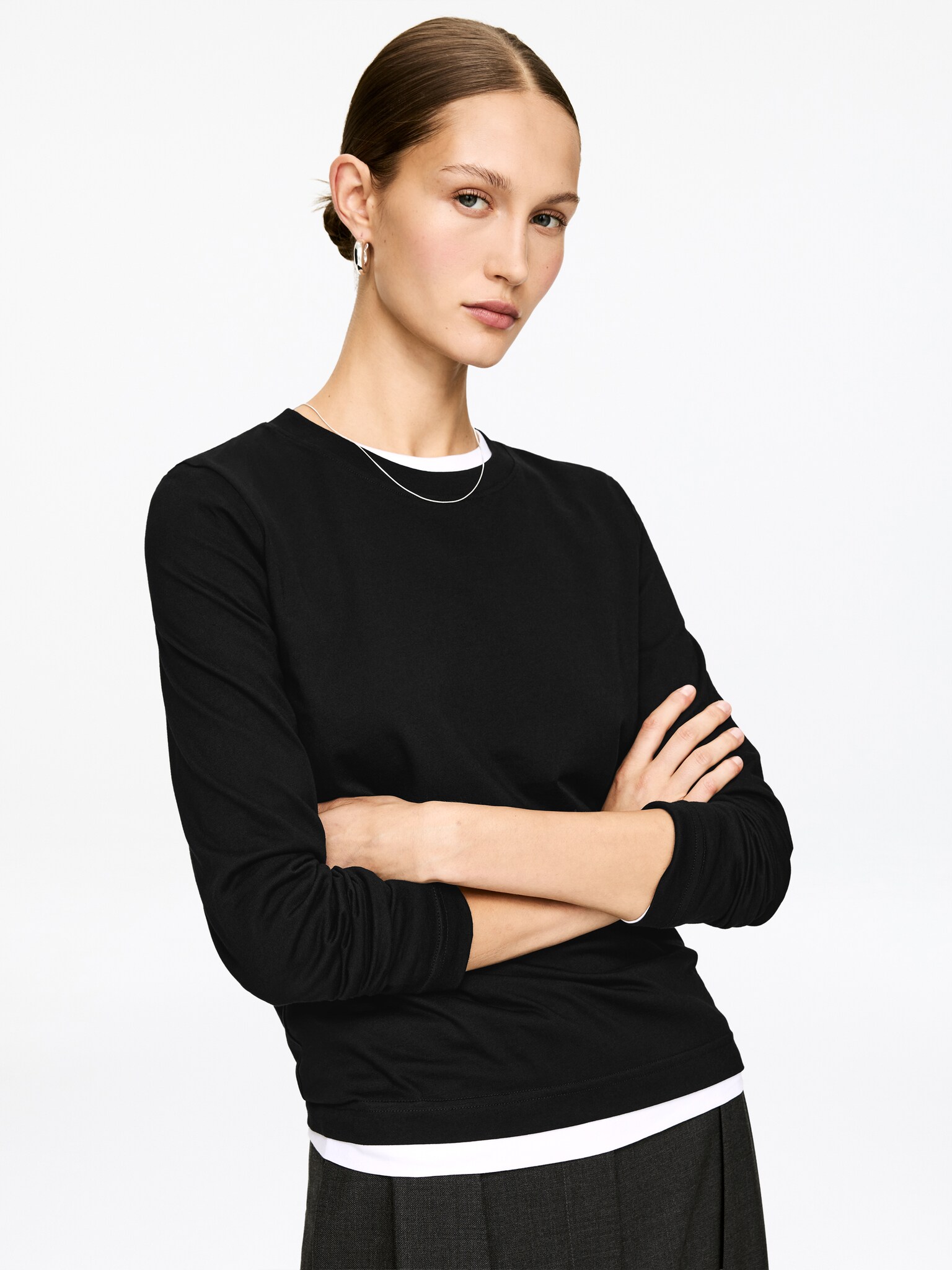 IRIS Långärmad t-shirt - Svart/Vit/Klarblå/Vit/Grå/Rosa/Off-white/svart/Brun/Off-white/roströd - 8