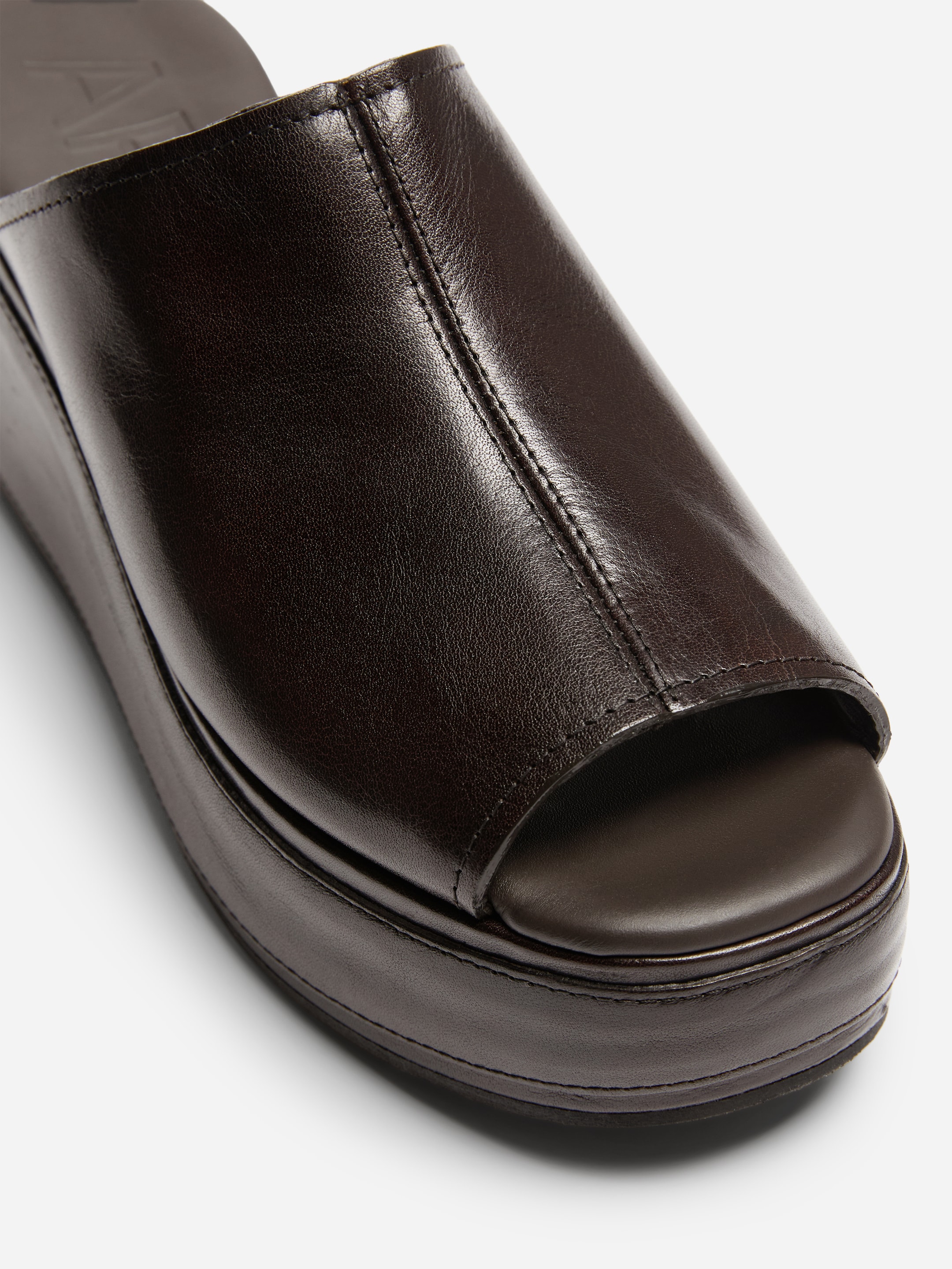 Flatform-Sandale aus Leder - Dunkelbraun - Damen - StillMedia/DescriptiveDetail - 5