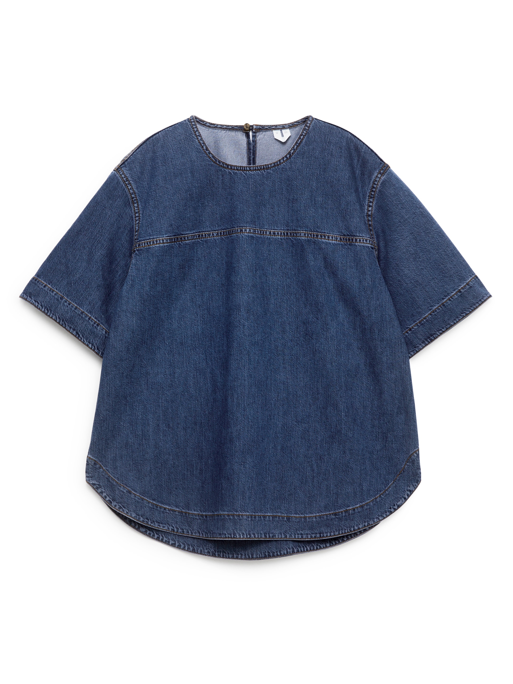 Denim Top-#3C4352-12012
