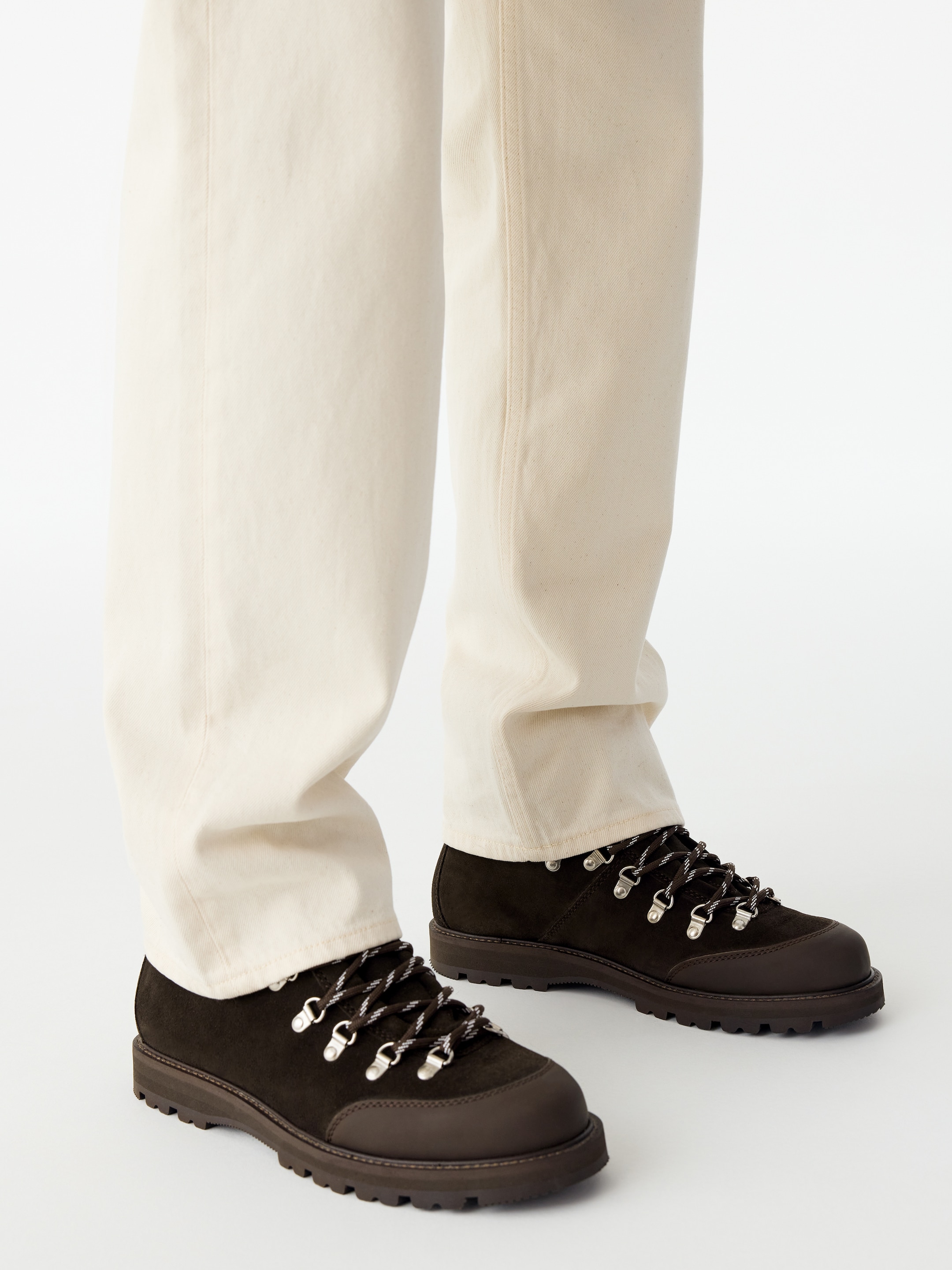 Bottes de randonnée en cuir-Brown-21294