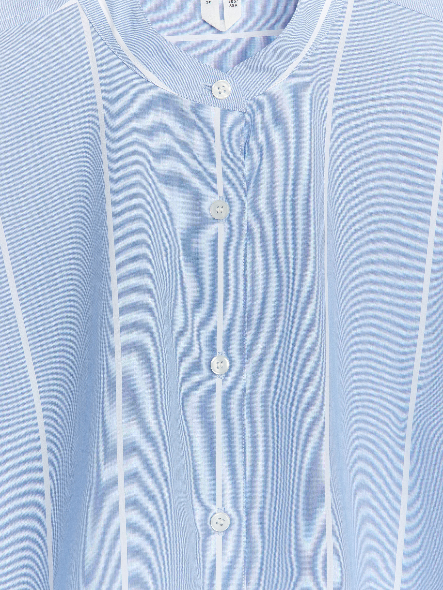 Oversized Cotton Shirt - Light Blue - Regular fit - Women - StillMedia/DescriptiveDetail - 1